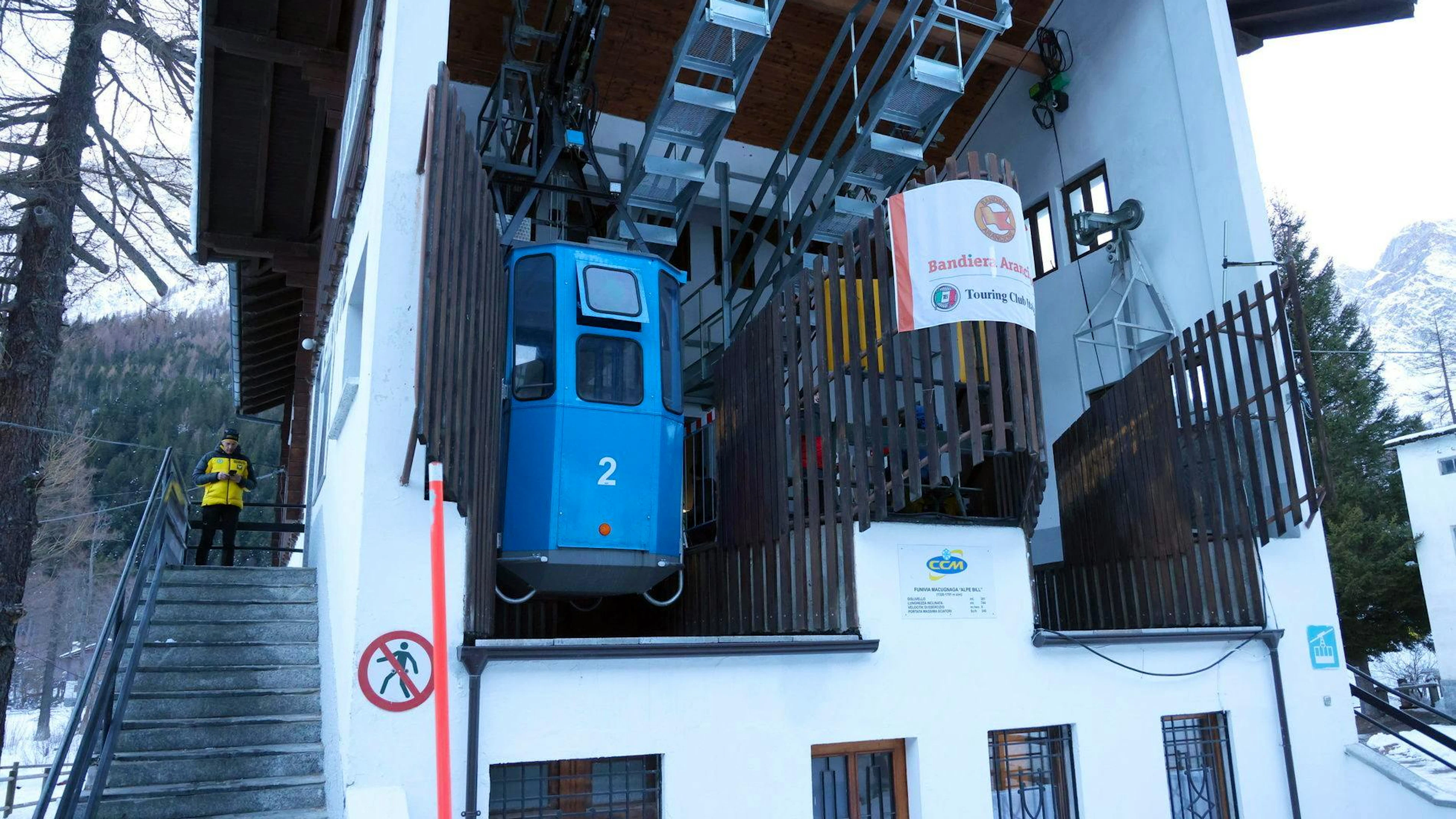 Un impianto della funivia di Macugnaga a Verbania.