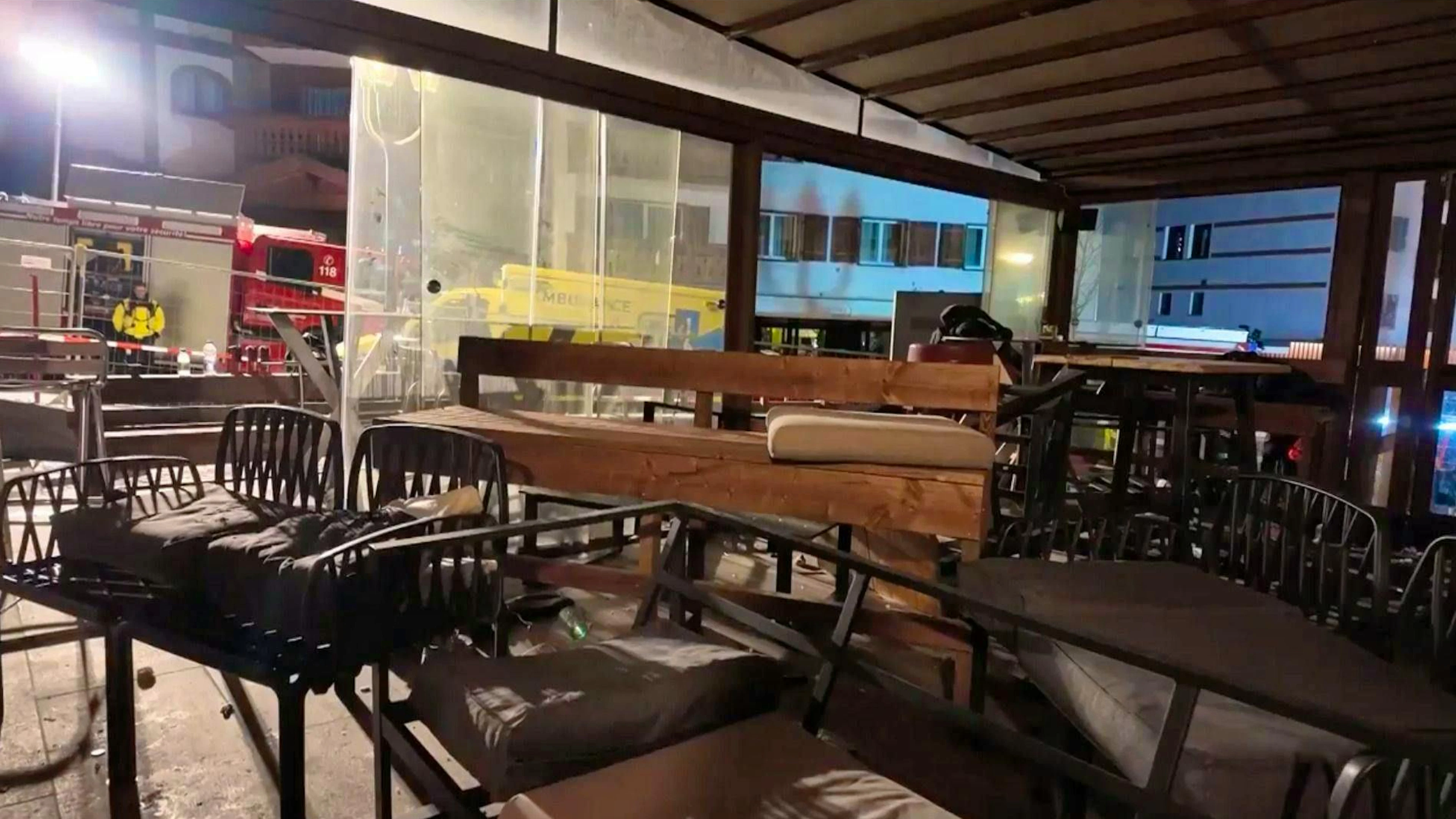 The first pictures of the inside of the bar only emerged on Thursday lunchtime.
