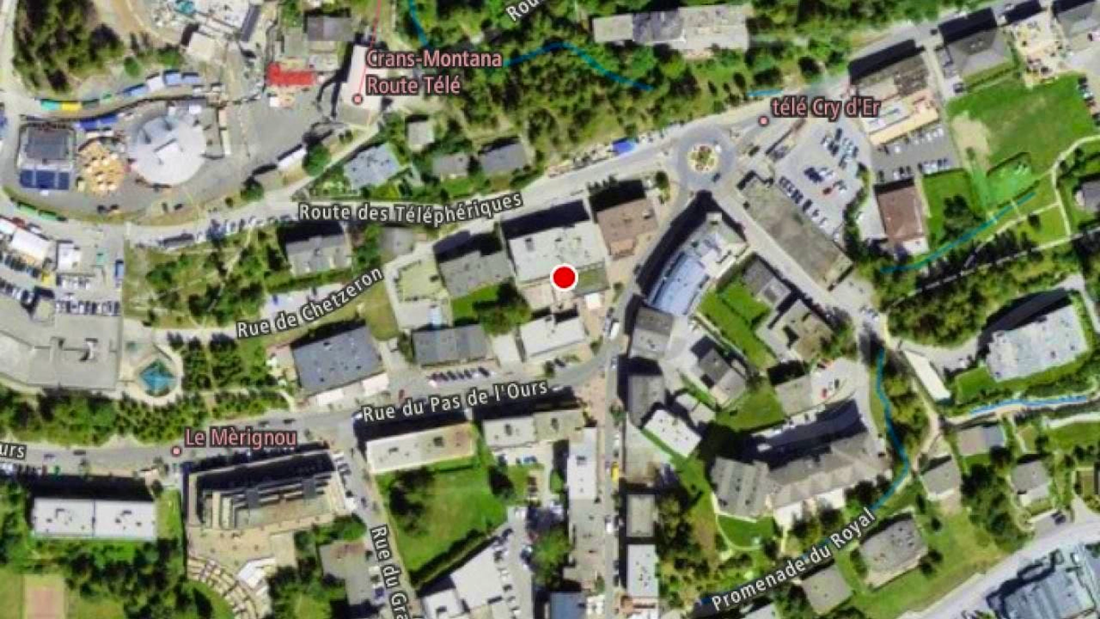 The affected bar "Le Constellation" is located in the center of Crans-Montana.