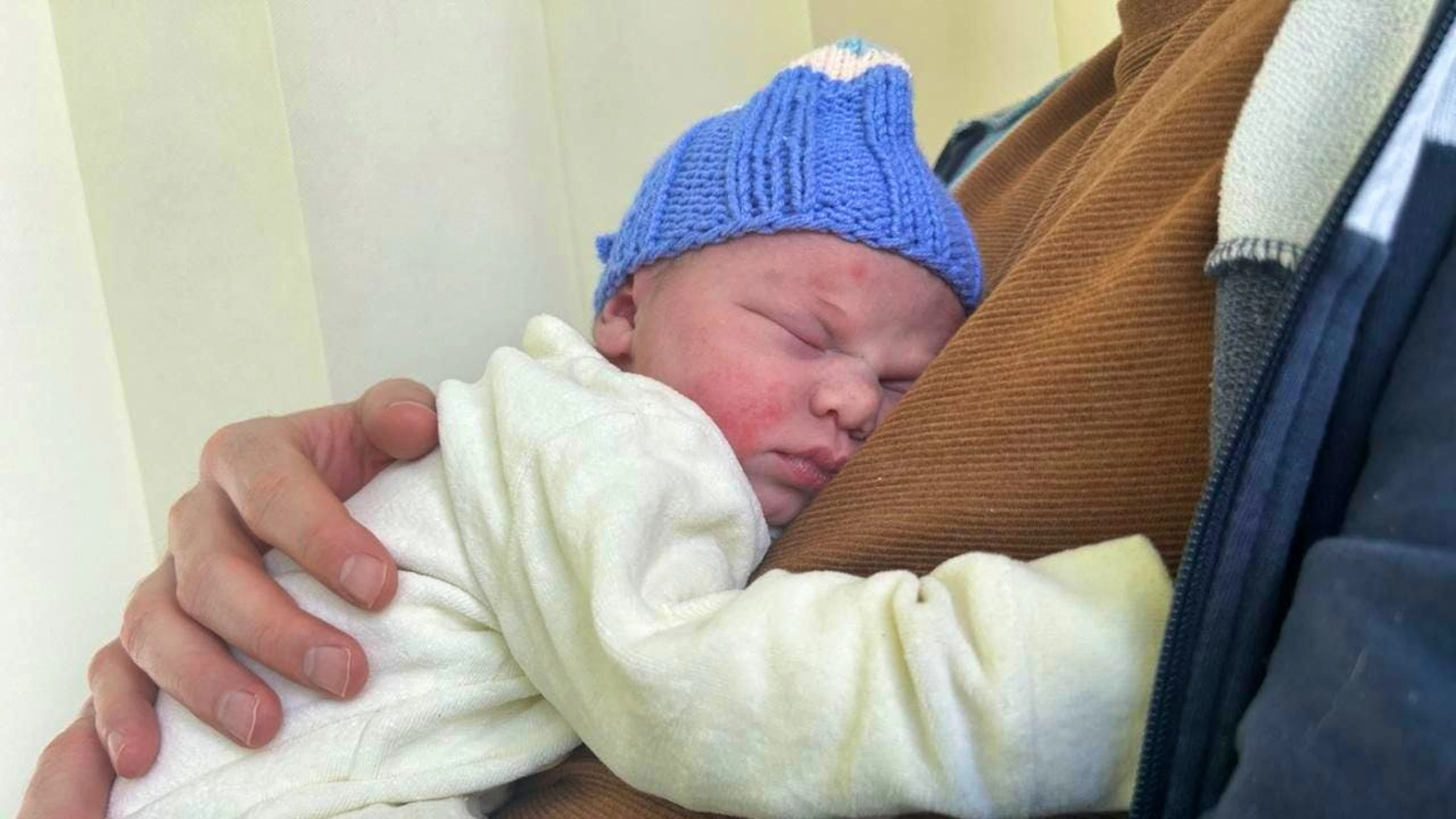 Malea è nata solo 28 minuti dopo la mezzanotte.