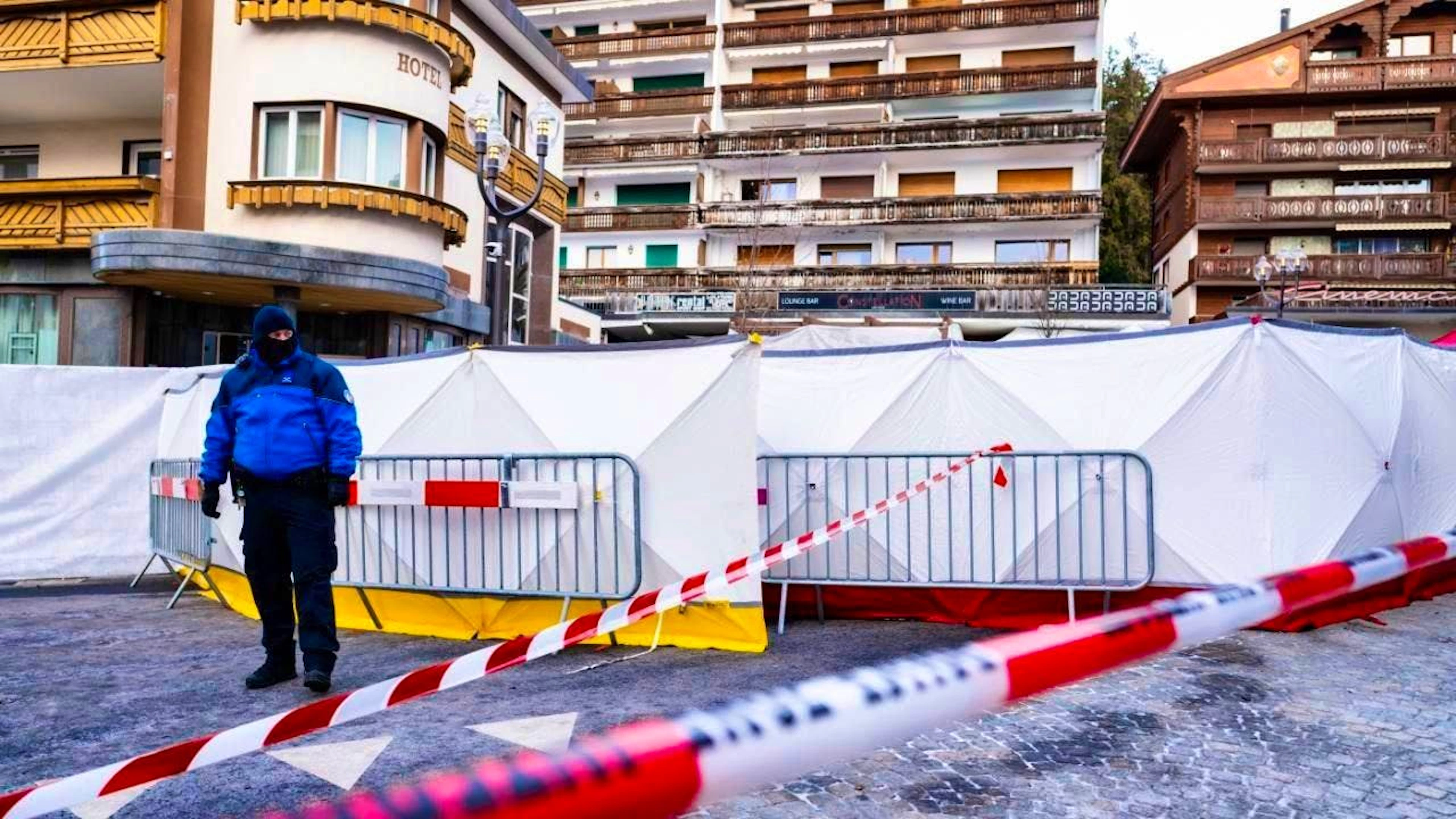 The site of the fire has been cordoned off since New Year's Day. (archive picture)