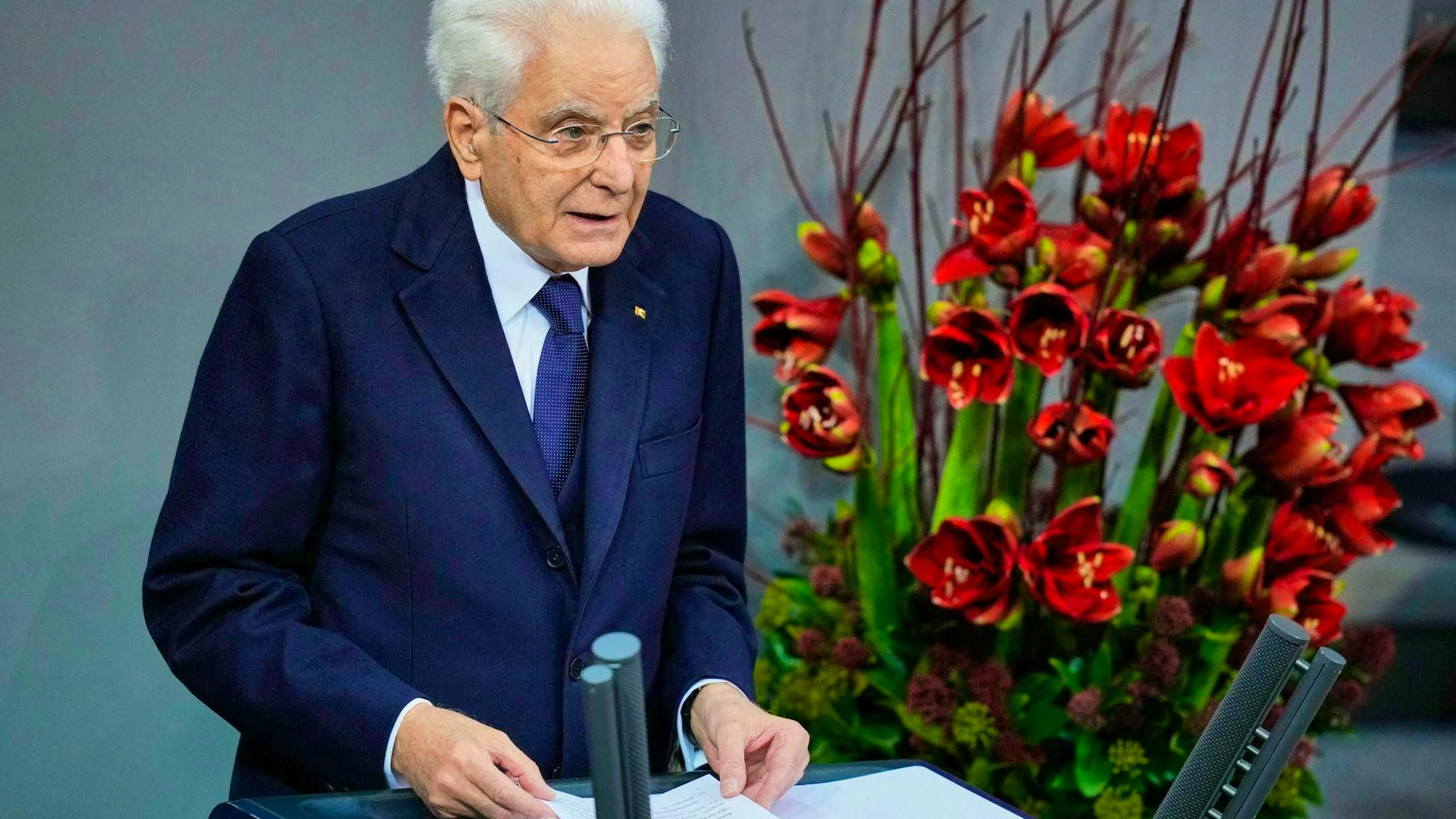 President of Italy Sergio Mattarella