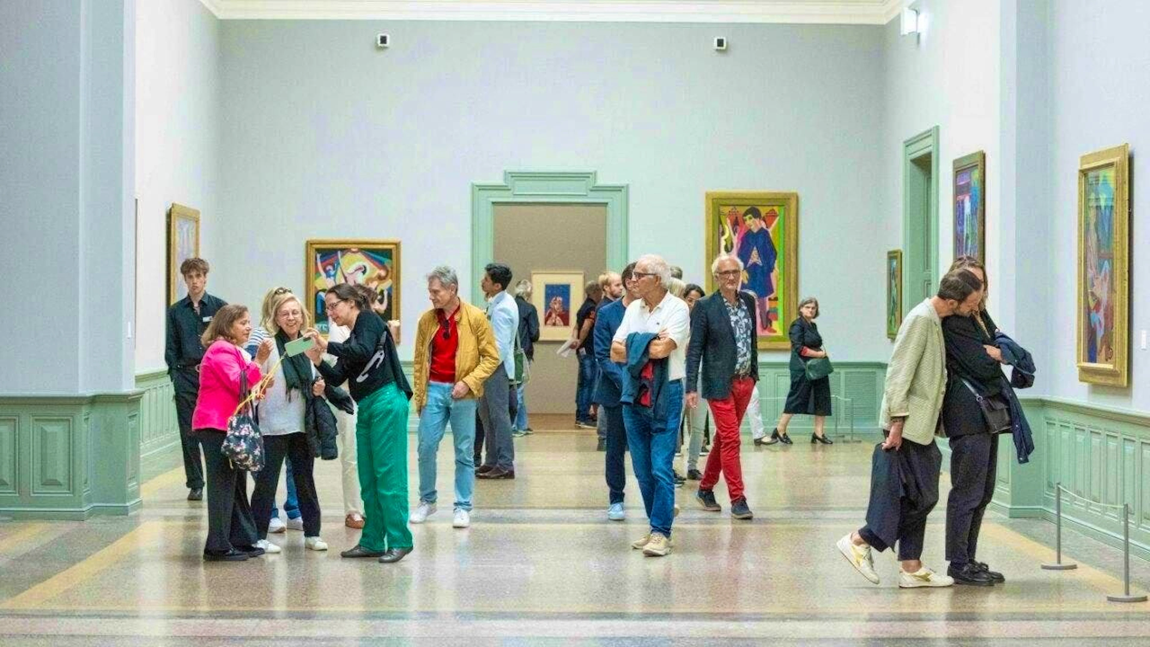 The Kirchner exhibition attracted many visitors to the Kunstmuseum Bern.