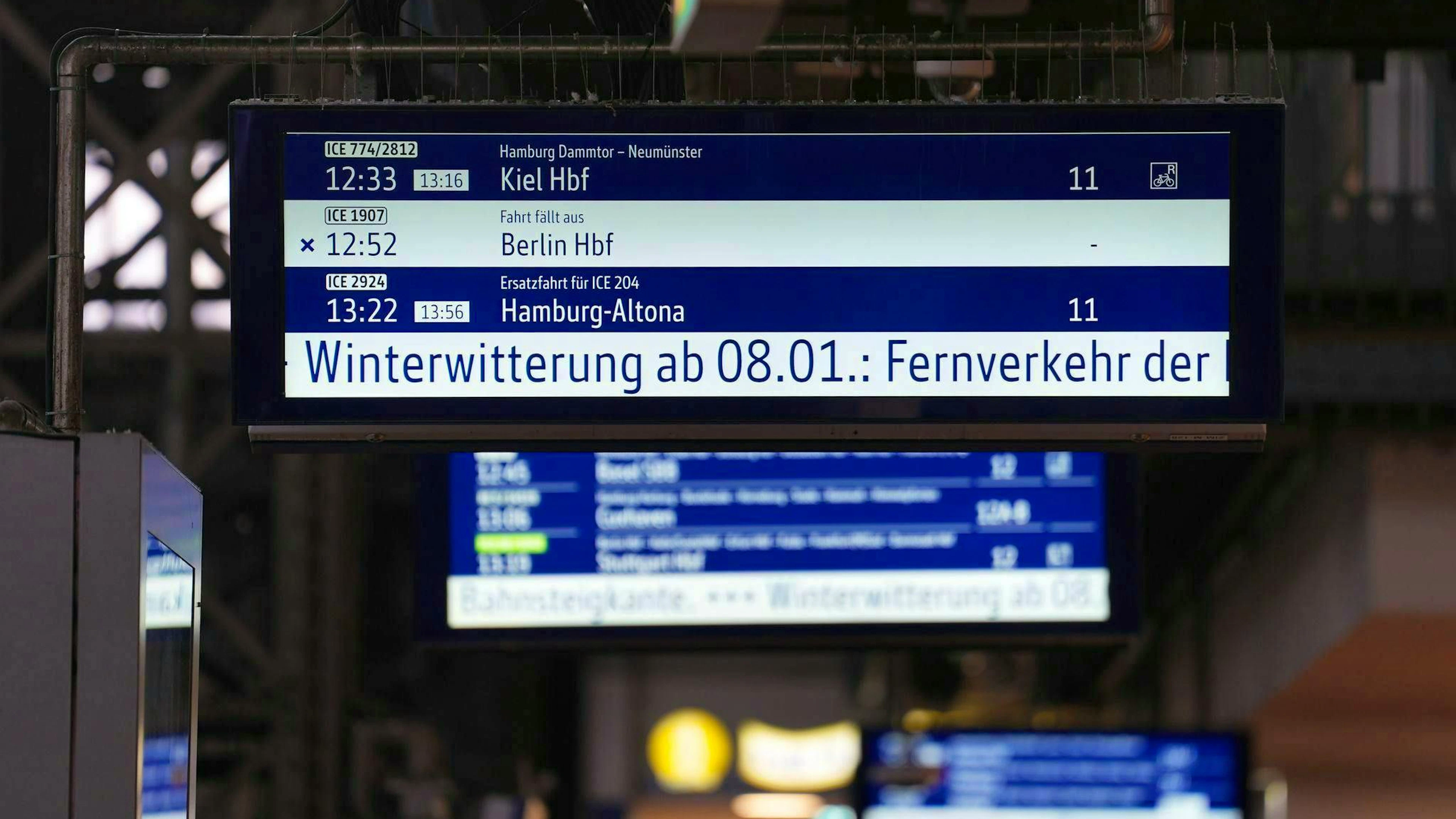 Deutsche Bahn's long-distance services in northern Germany are affected. 