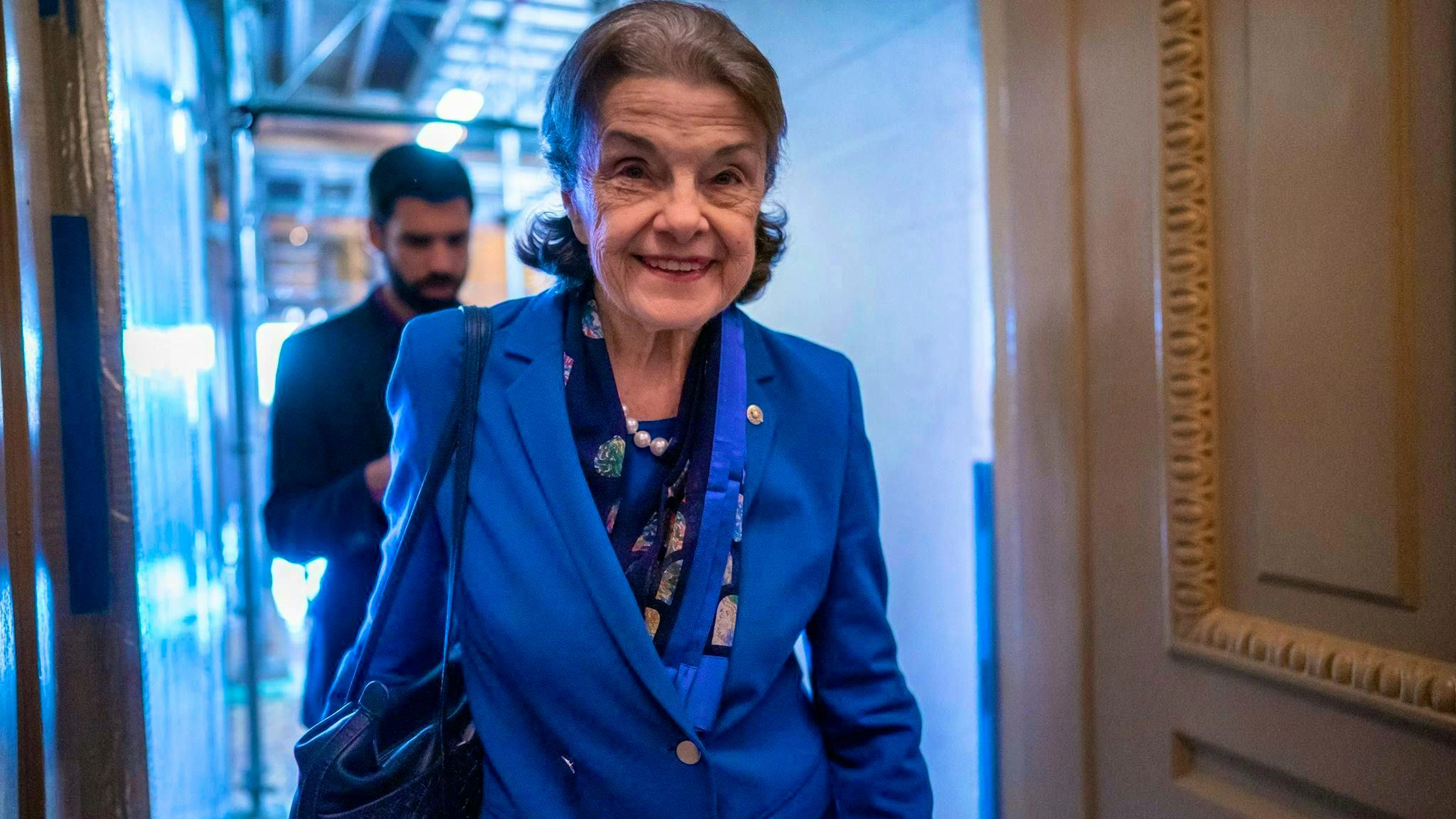 Former California Senator Dianne Feinstein.