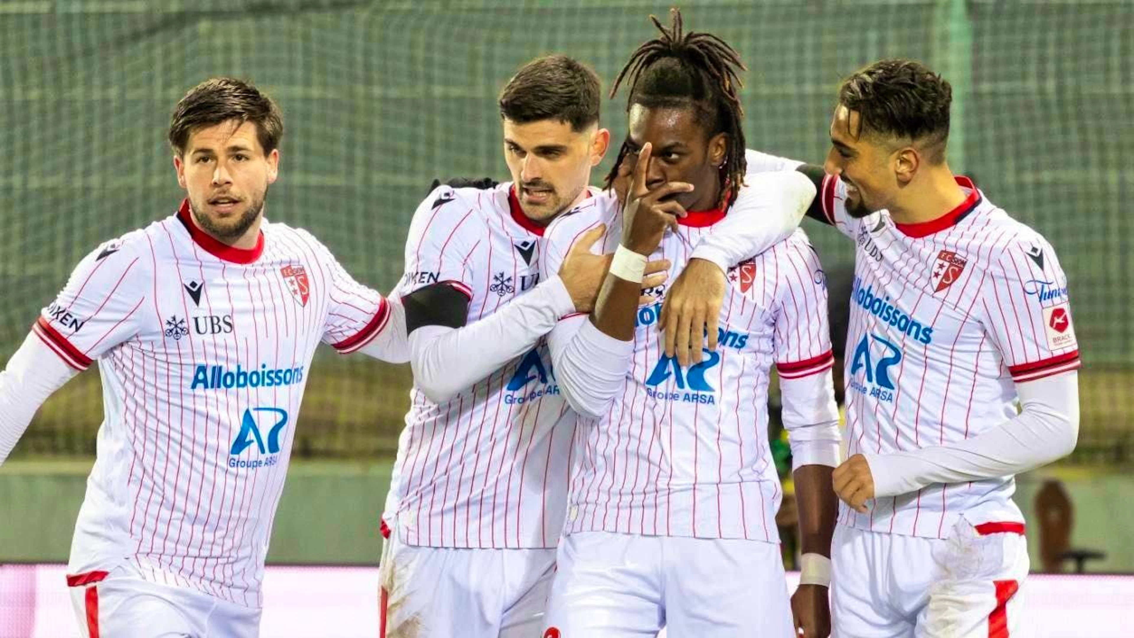 Sion celebrate their first win of the new year