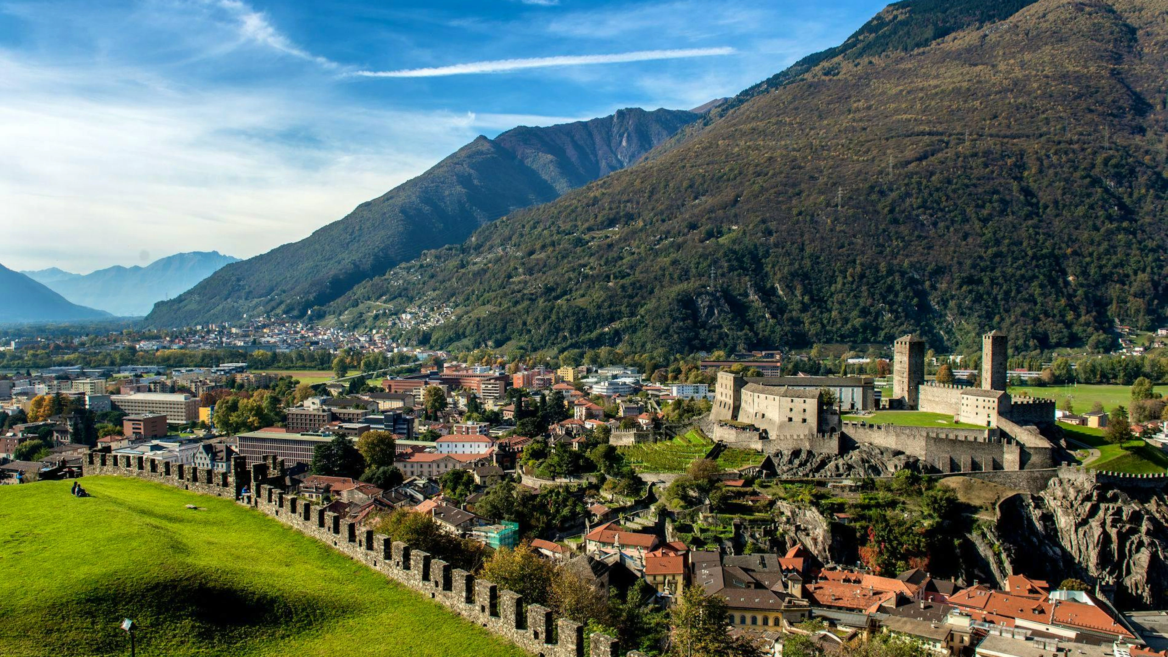 Una veduta su Castelgrande di Bellinzona