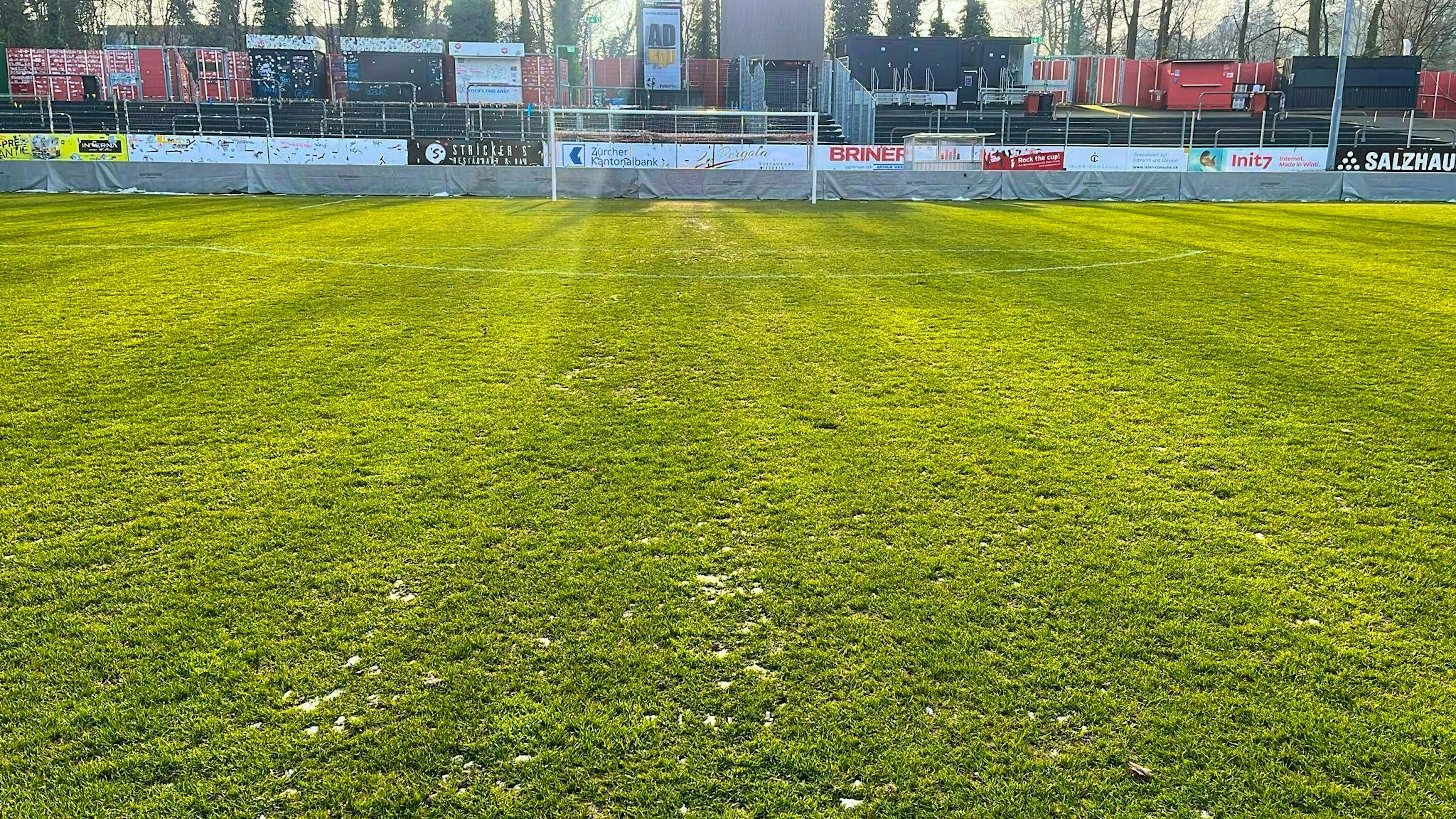 The fronted pitch on the Schützenwiese.