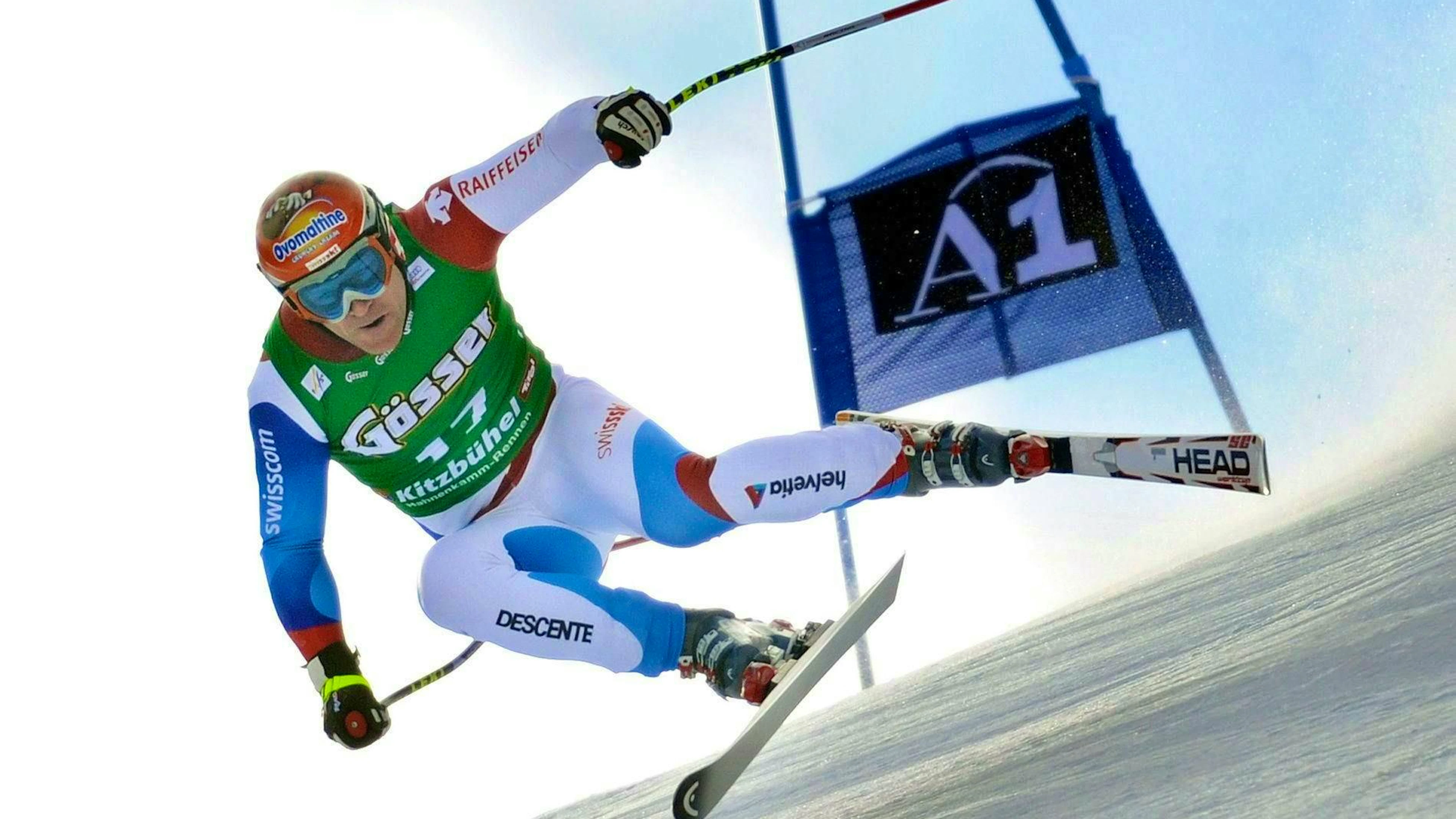 Didier Cuche is unbeatable in Kitzbühel in January 2010.