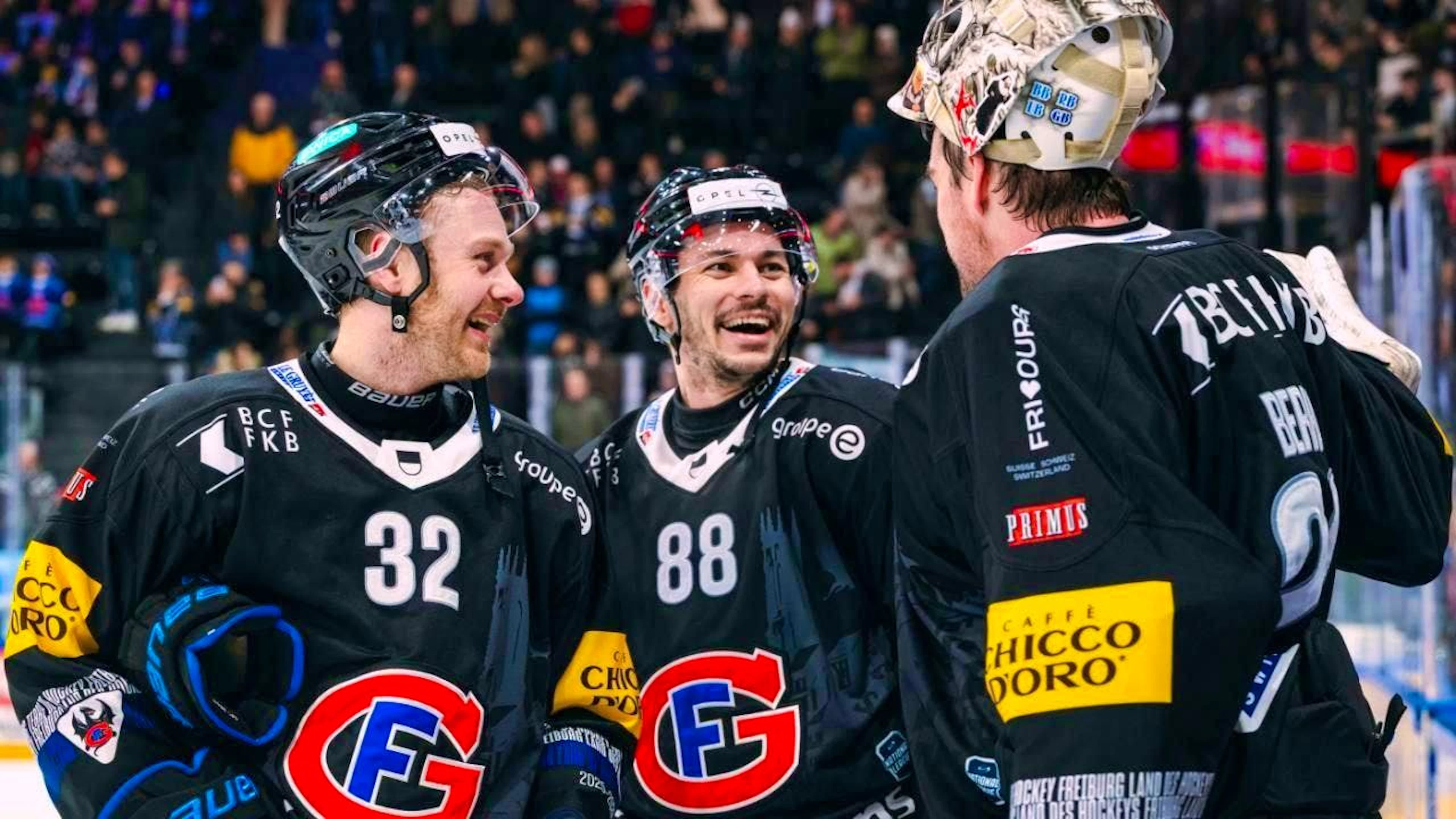 Lucas Wallmark scored Fribourg's seventh win in a row in overtime