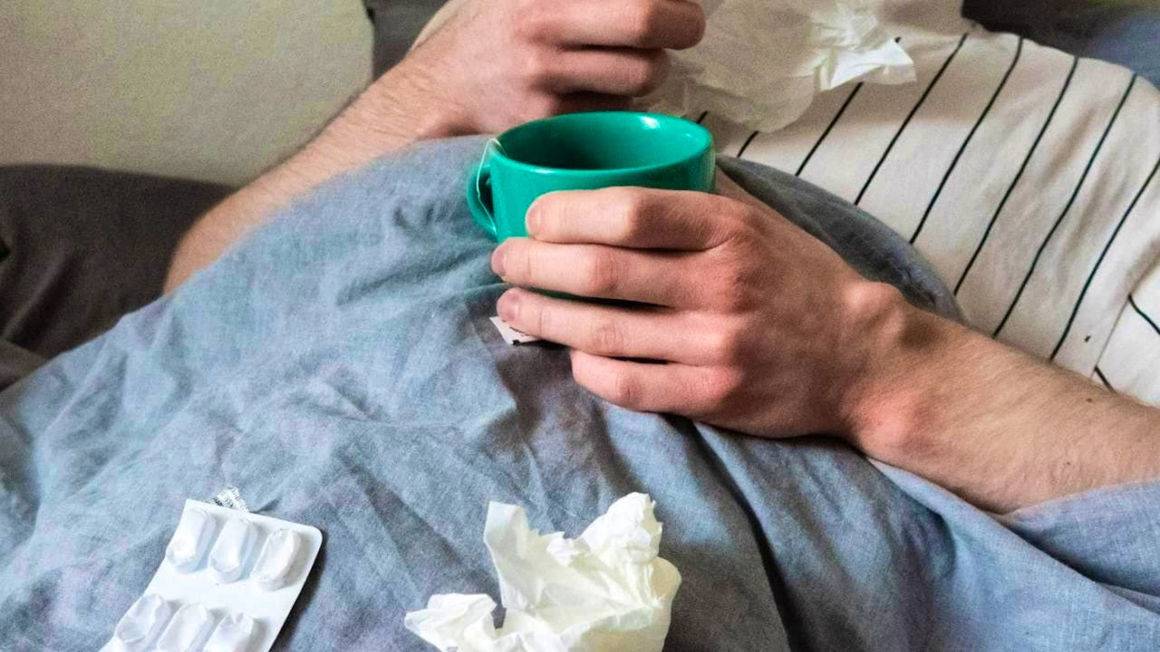 The flu epidemic has already passed its peak. (symbolic image)