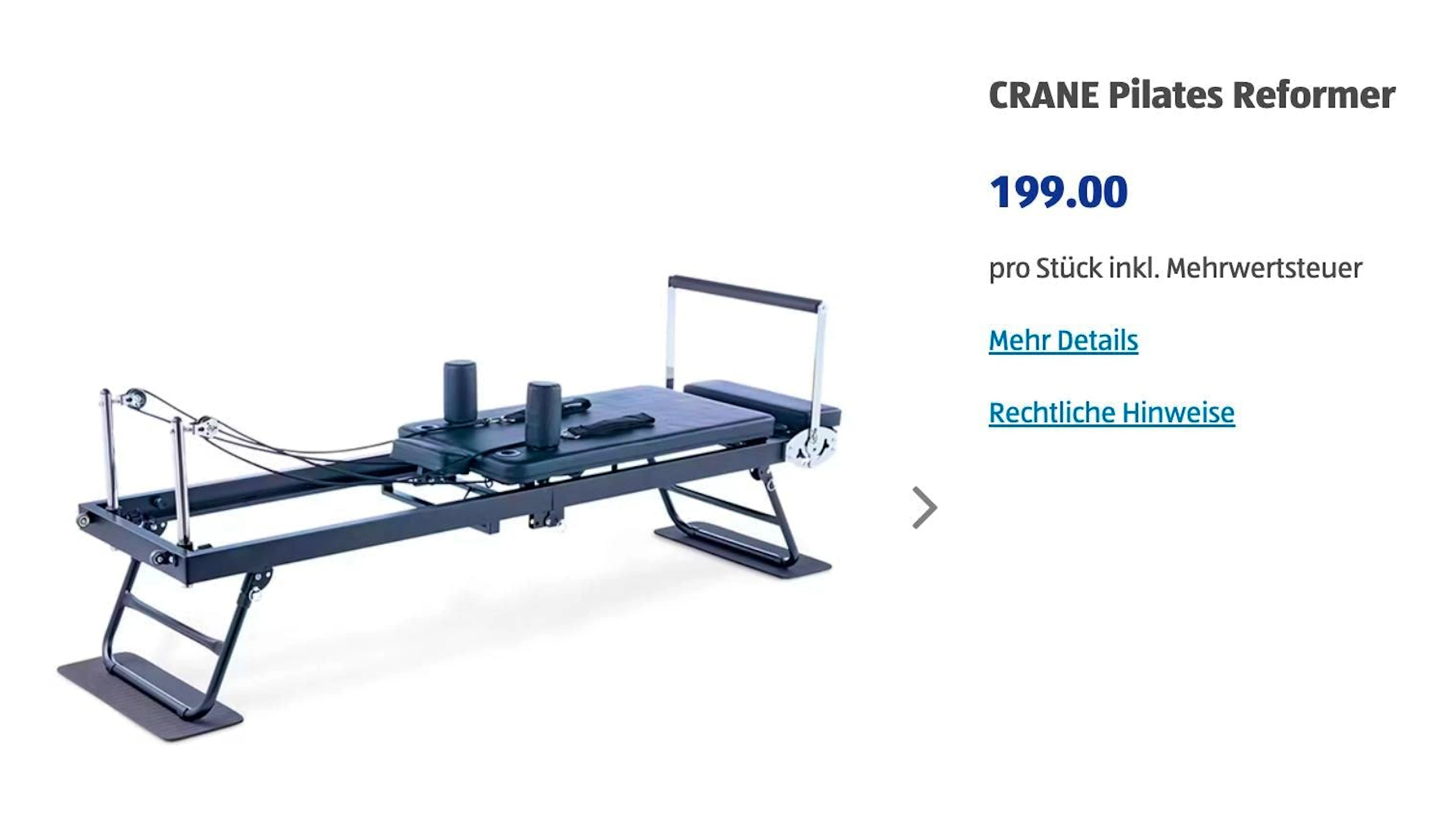This is what the Pilates reformer from Aldi looks like.