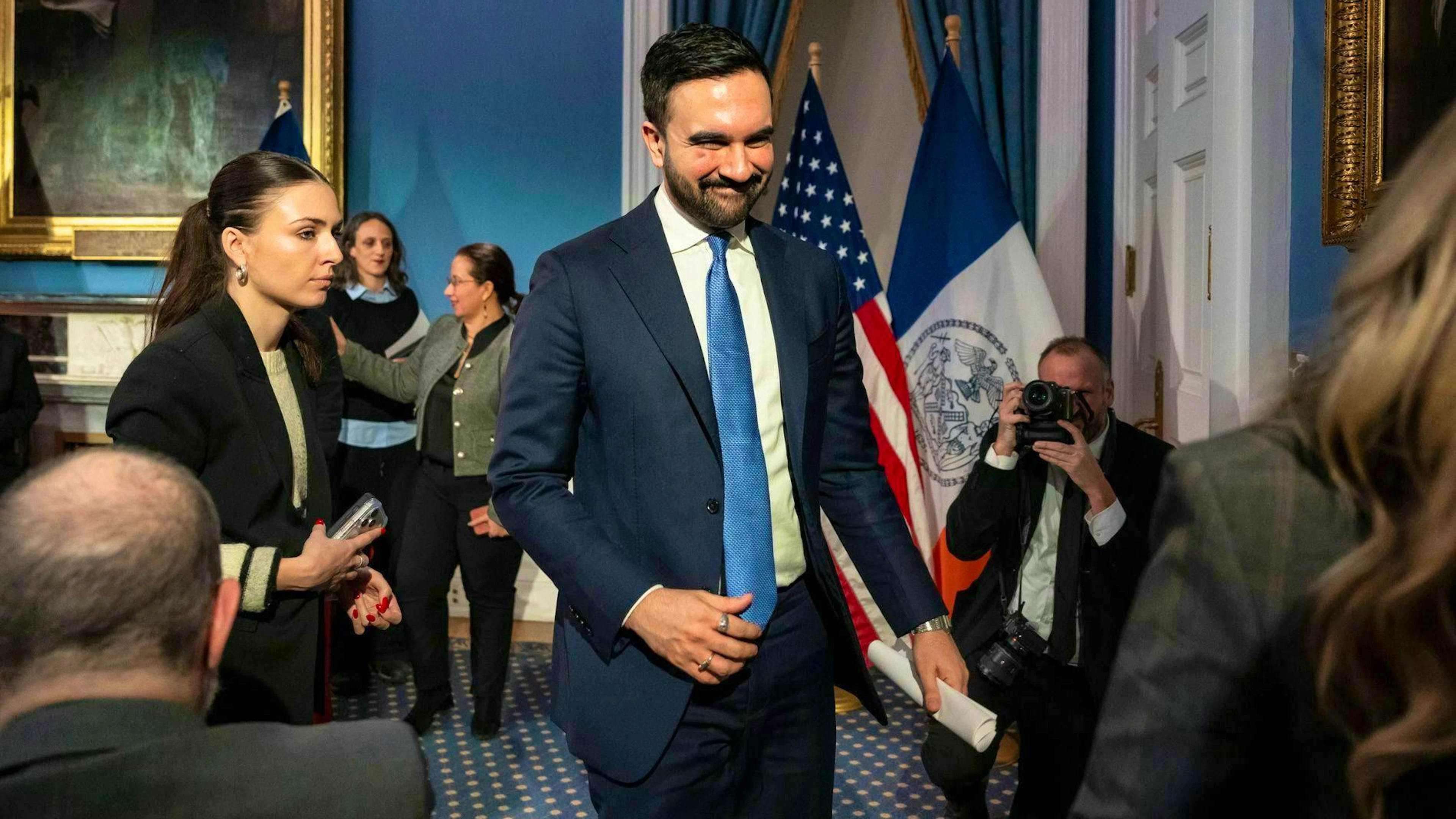 The mayor of New York is facing his first major crisis.