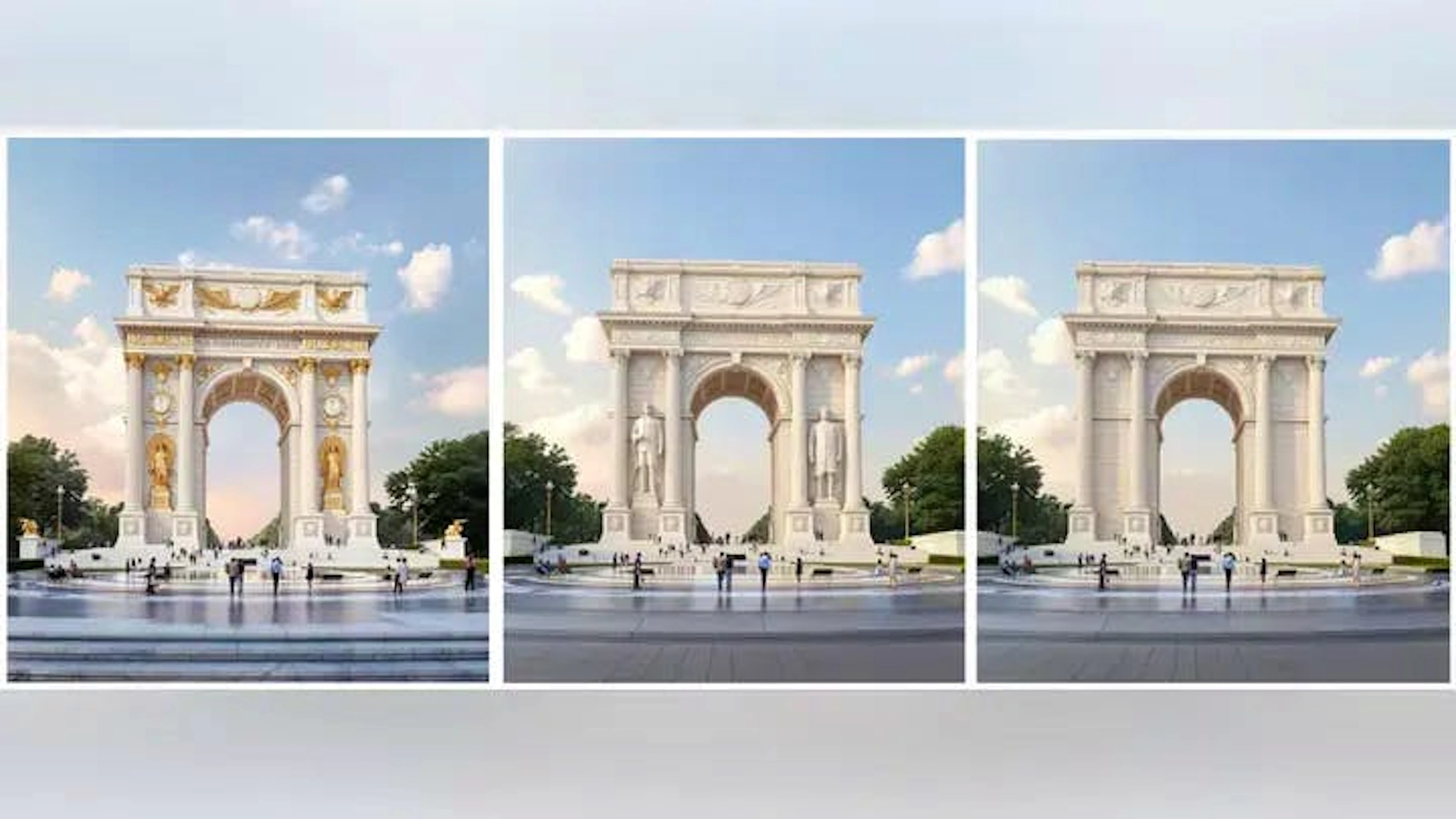 So könnte der Arc de Trump aussehen.