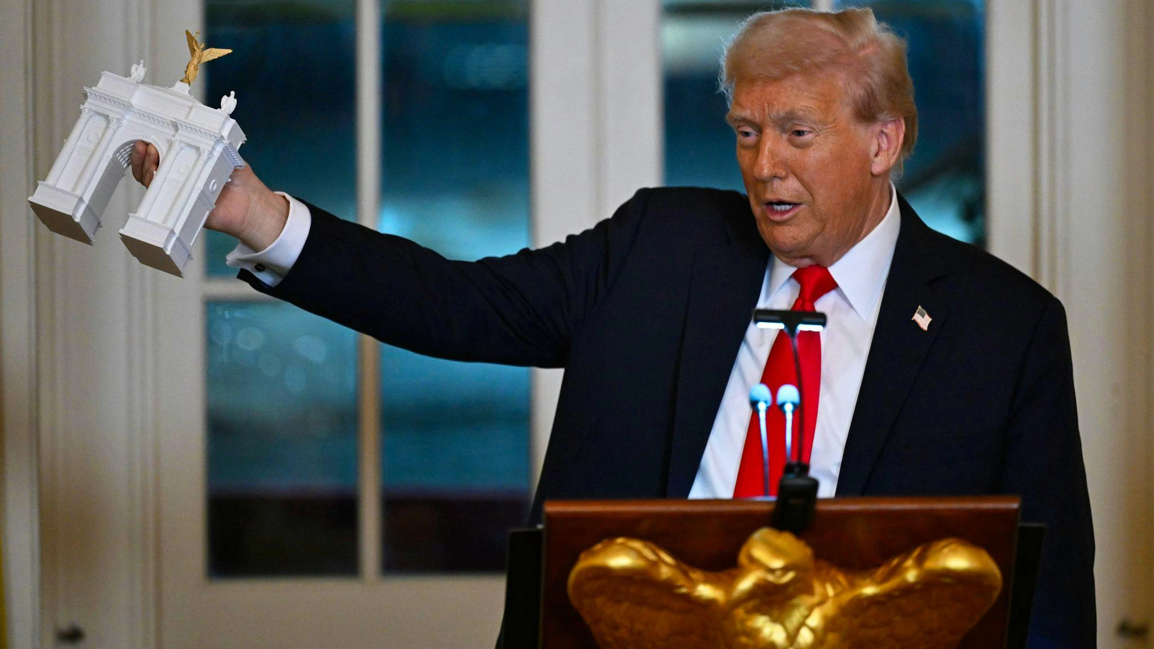 Trump will einen Riesen-Triumphbogen in Washington (Archivbild).