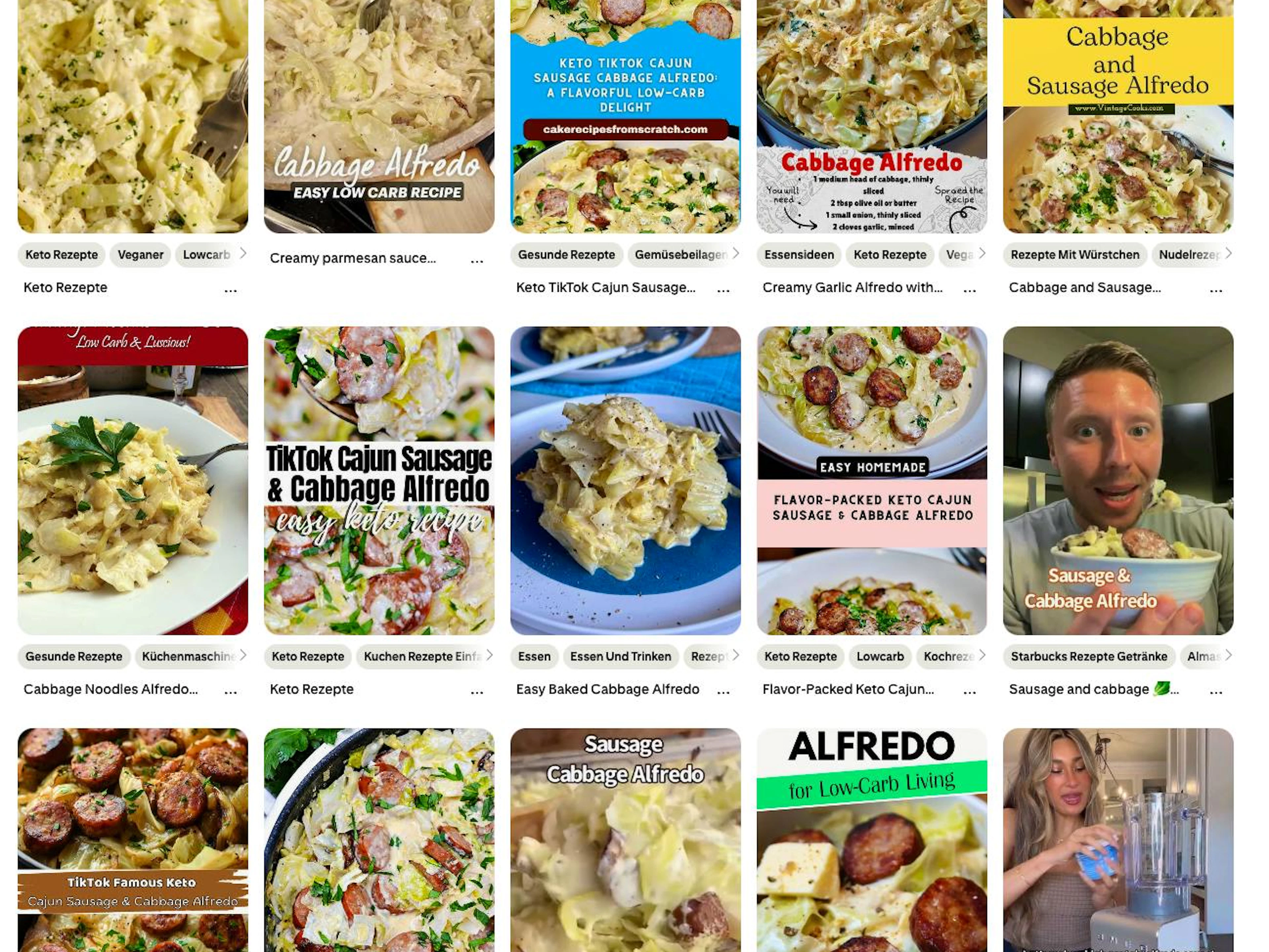 Pinterest liebt es, der Kohl wird zum Foodtrend, hier als Gericht «Cabbage Alfredo». 