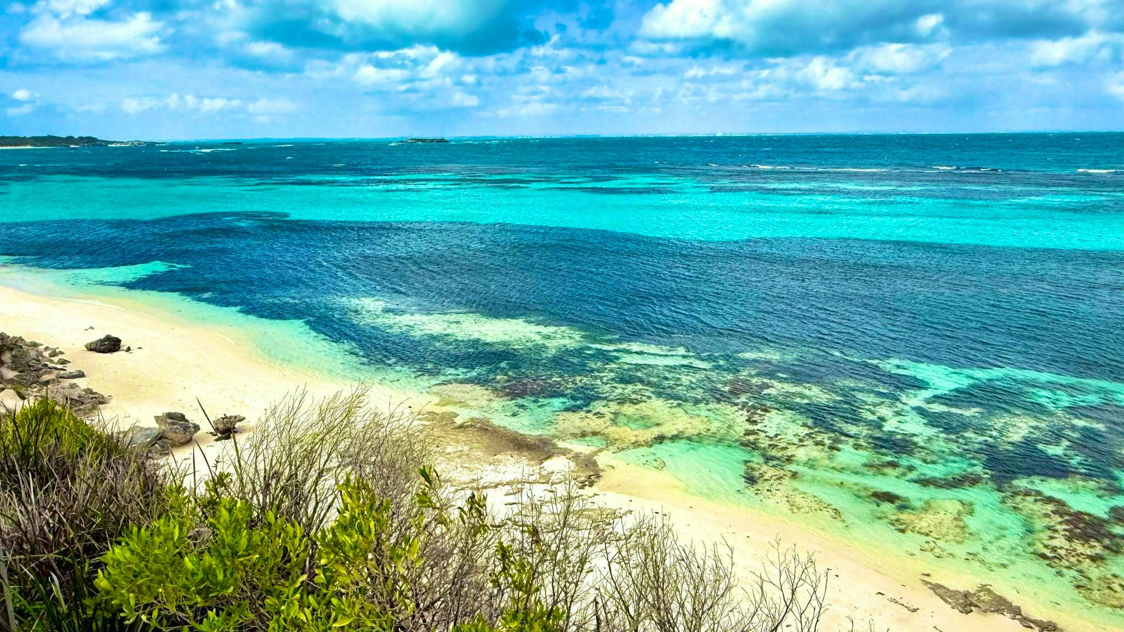 The sea off Western Australia is considered particularly rough and is known to have a high shark population.