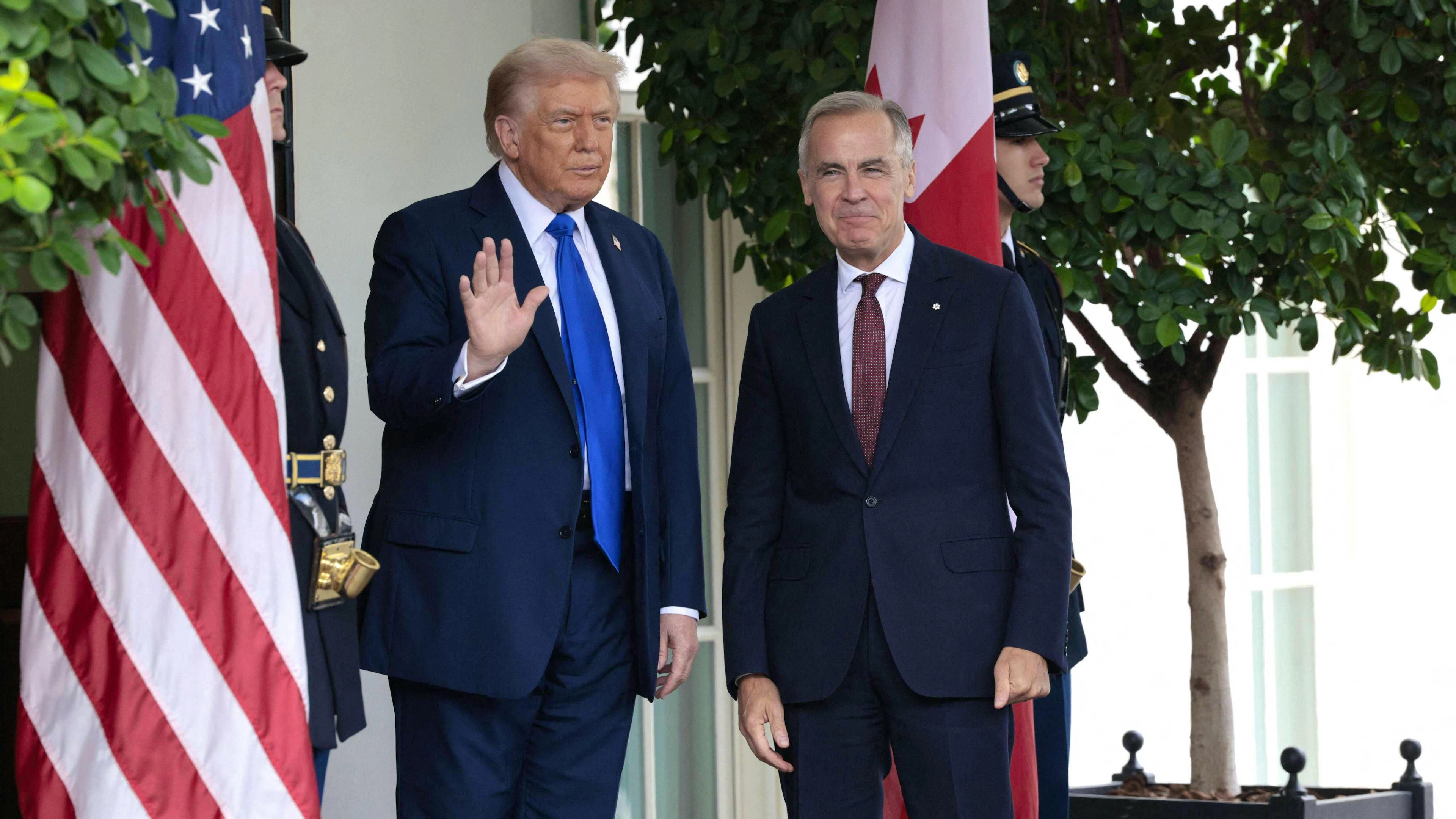Die Beziehungen zwischen den Nachbarstaaten USA und Kanada waren schon besser. Das zeigt sich auch im Umgang zwischen Trump und Carney.