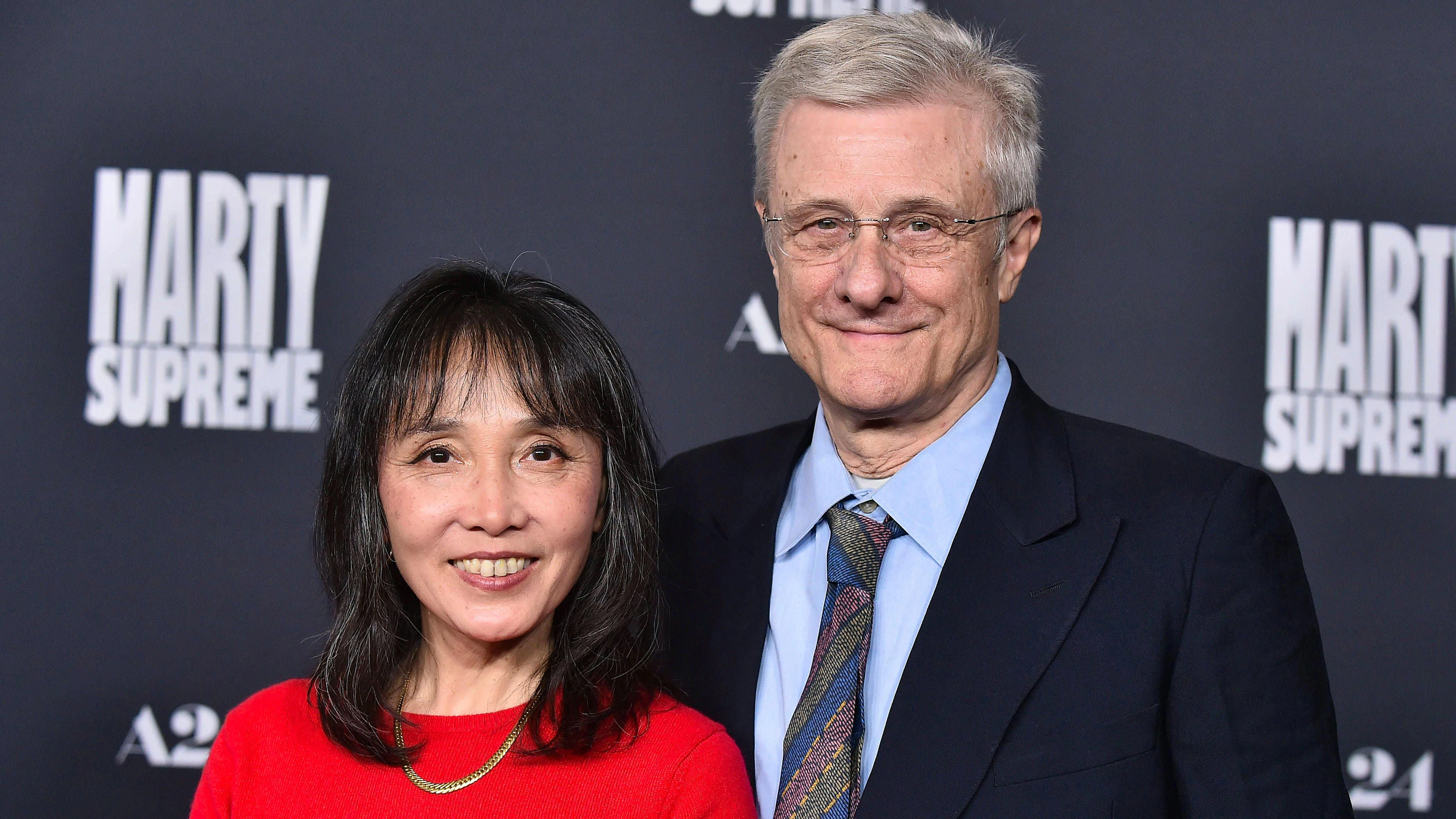 Diego Schaaf mit seiner Frau Wei Wang an der Premeiere von «Marty Supreme» in Los Angeles.