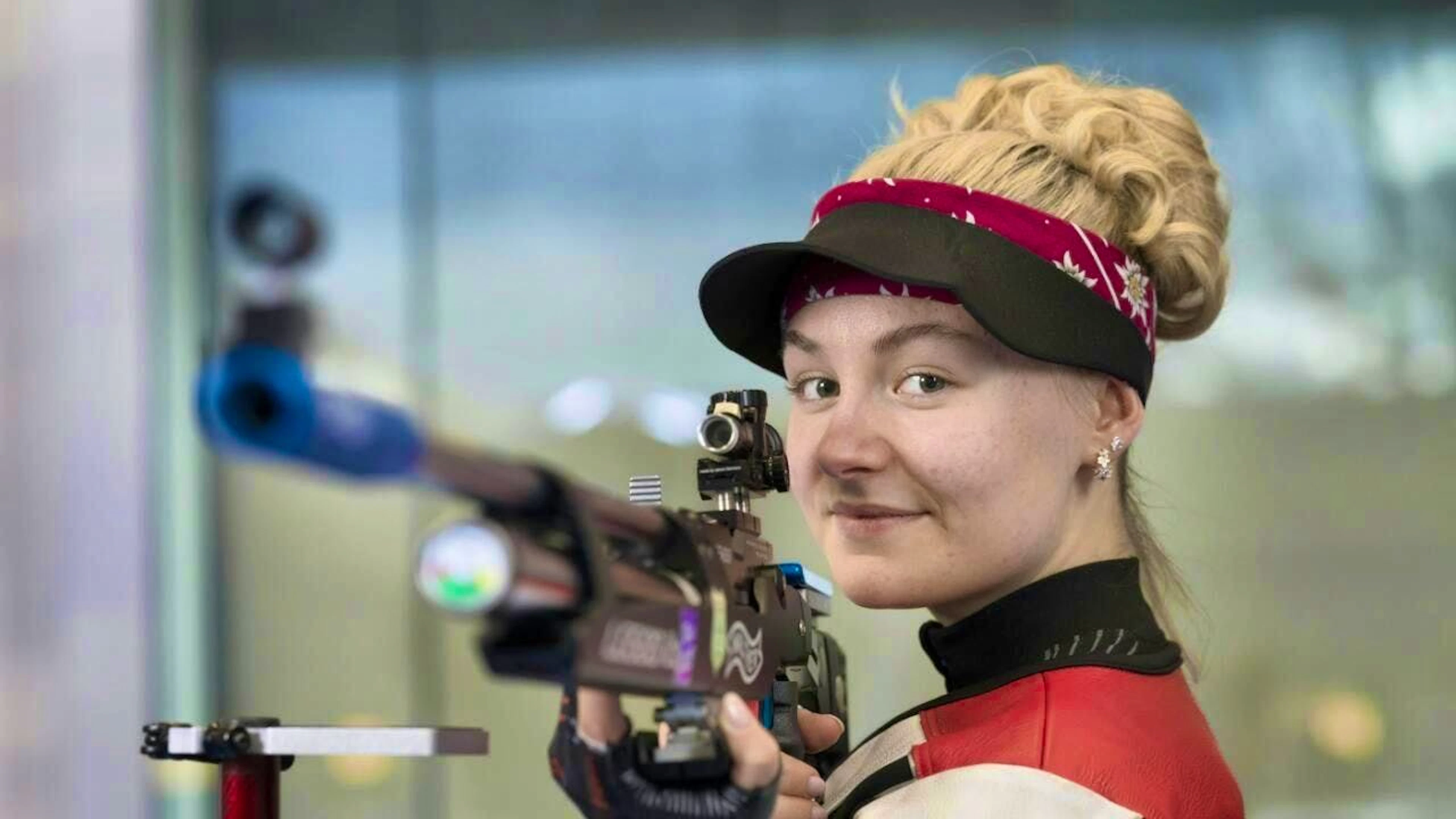 Delighted with silver: Vivien Jäggi during training in Biel in January