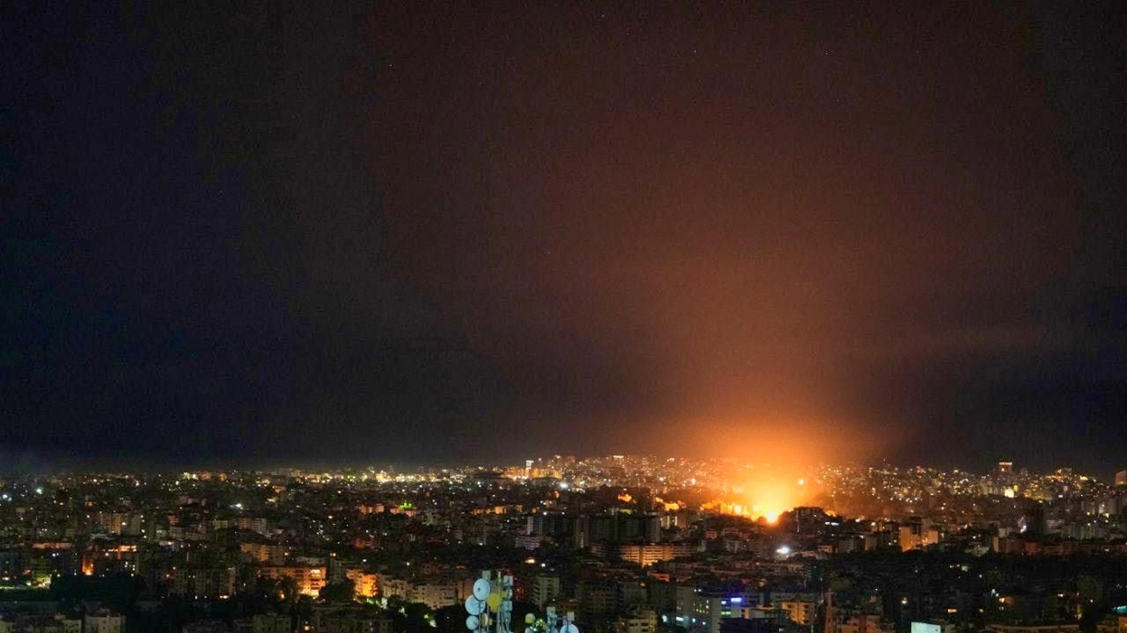 Smoke rises after an Israeli airstrike in the suburbs of Beirut known as Dahija. Photo: Hassan Ammar/AP/dpa
