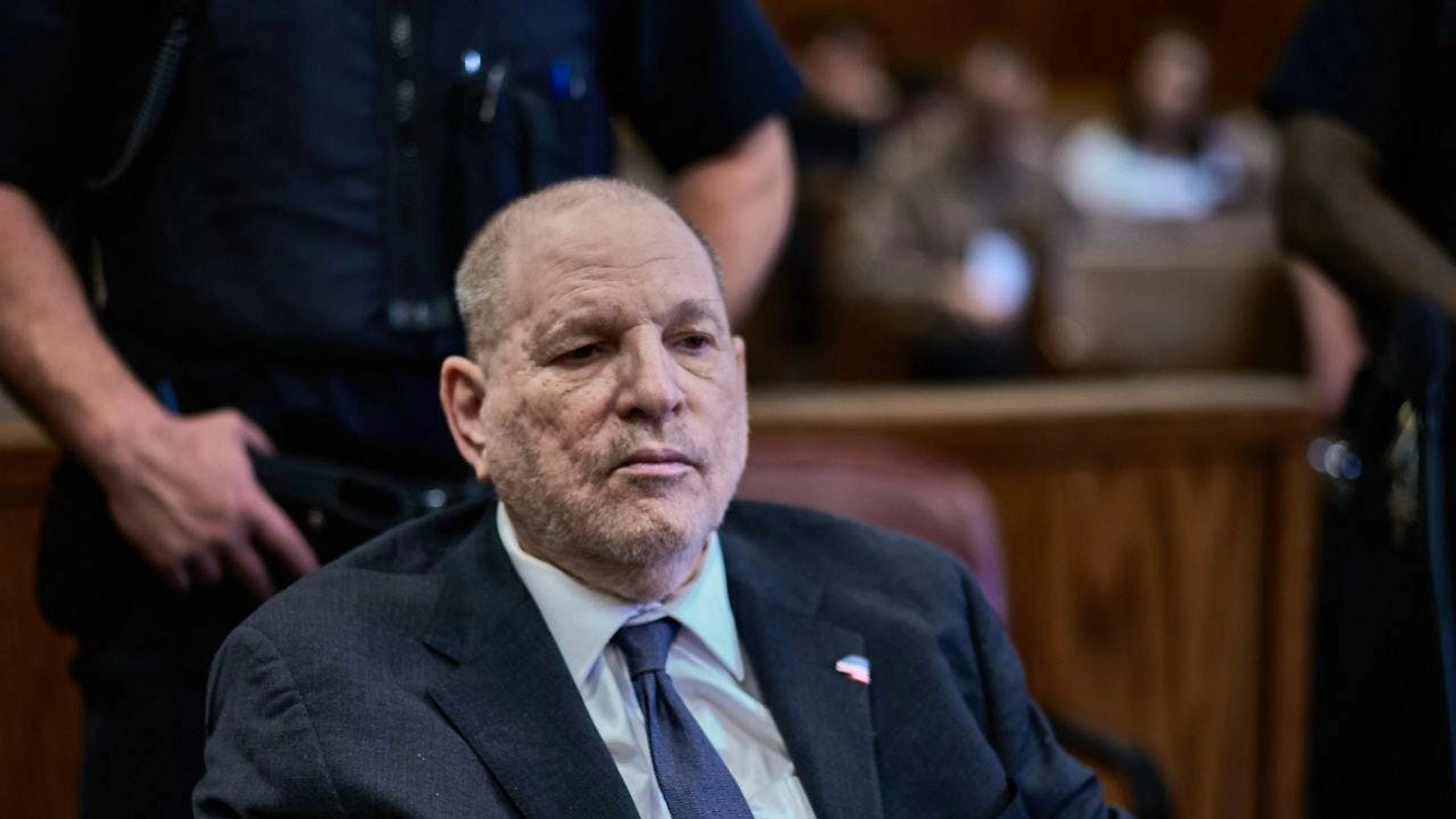 Harvey Weinstein lo scorso 4 marzo, davanti alla Corte supera di New York, a Manhattan, quando gli è stato comunicato che il prossimo processo a suo carico inizierà il 14 aprile.
