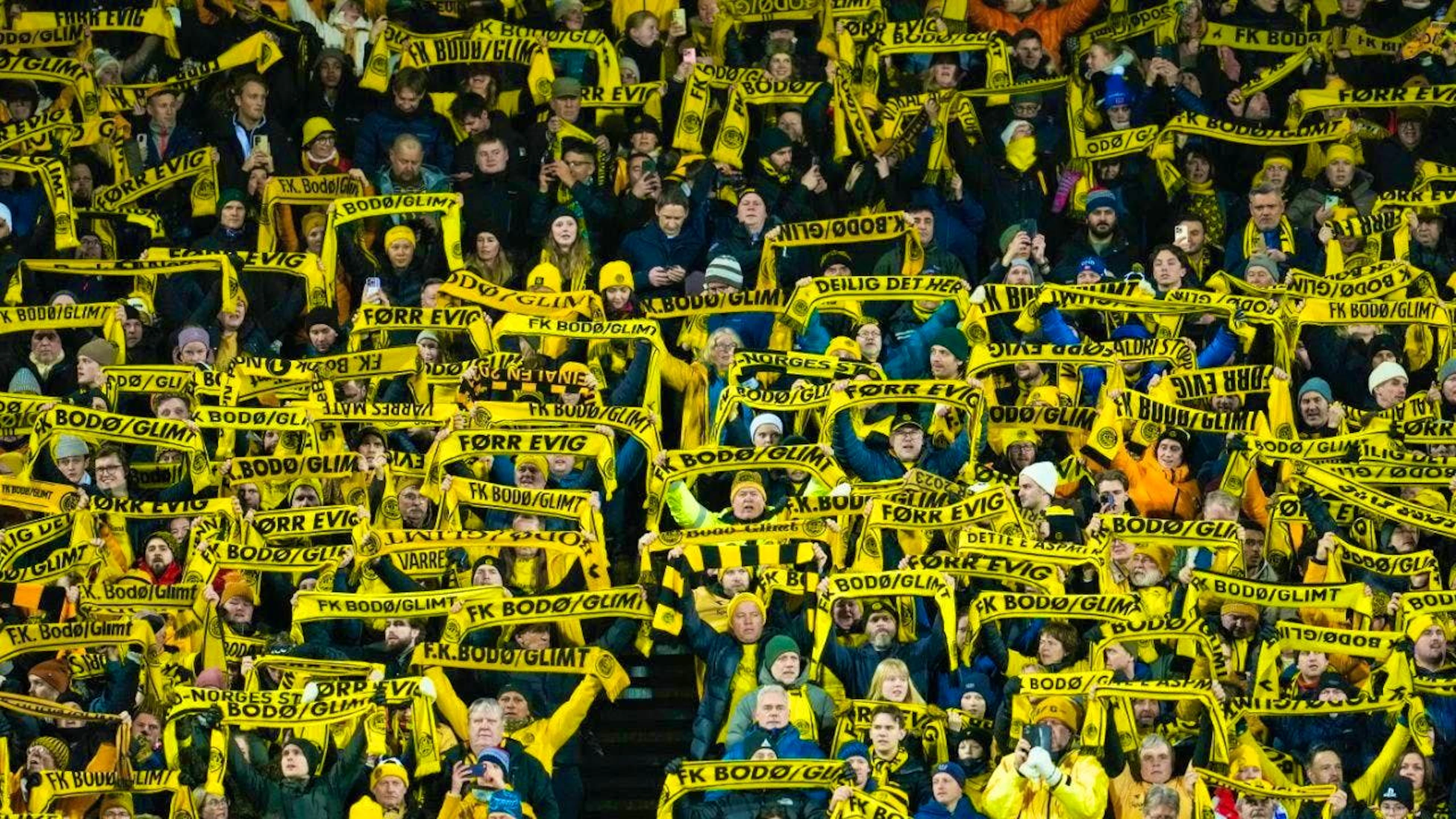 The fans of Bodö/Glimt enjoy their team's European success