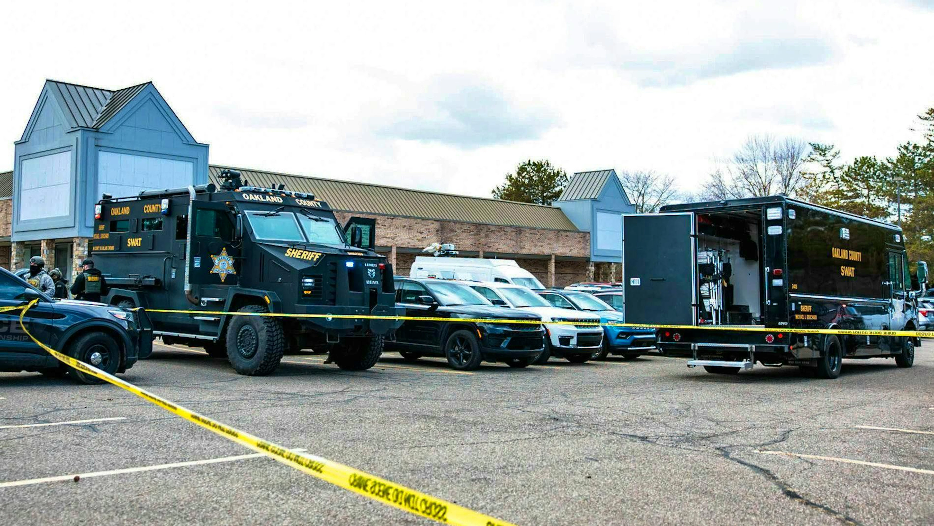 The crime scene in West Bloomfield, Mich. (March 12, 2026)