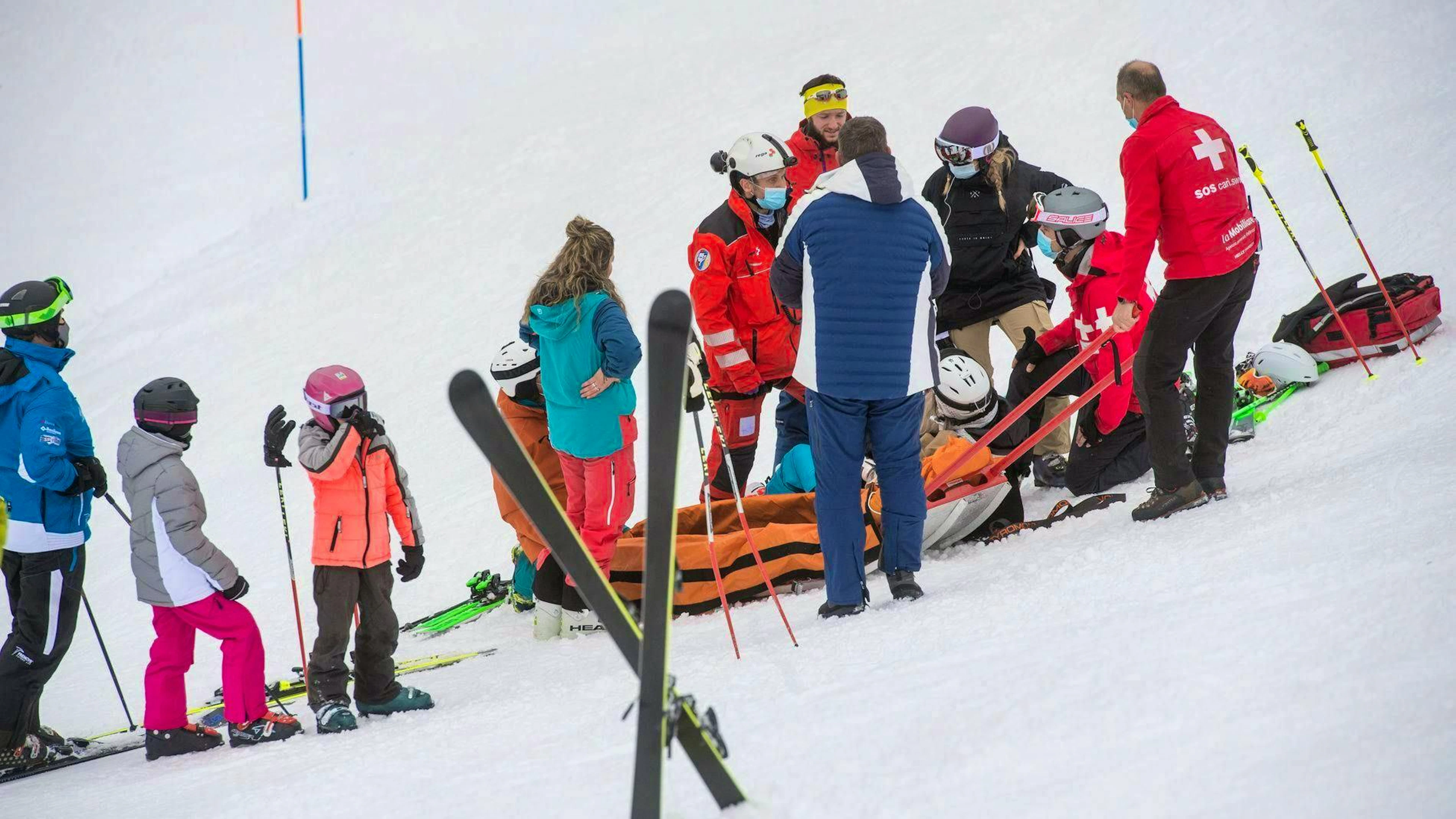 On Swiss ski slopes, hit-and-run accidents are rather rare.