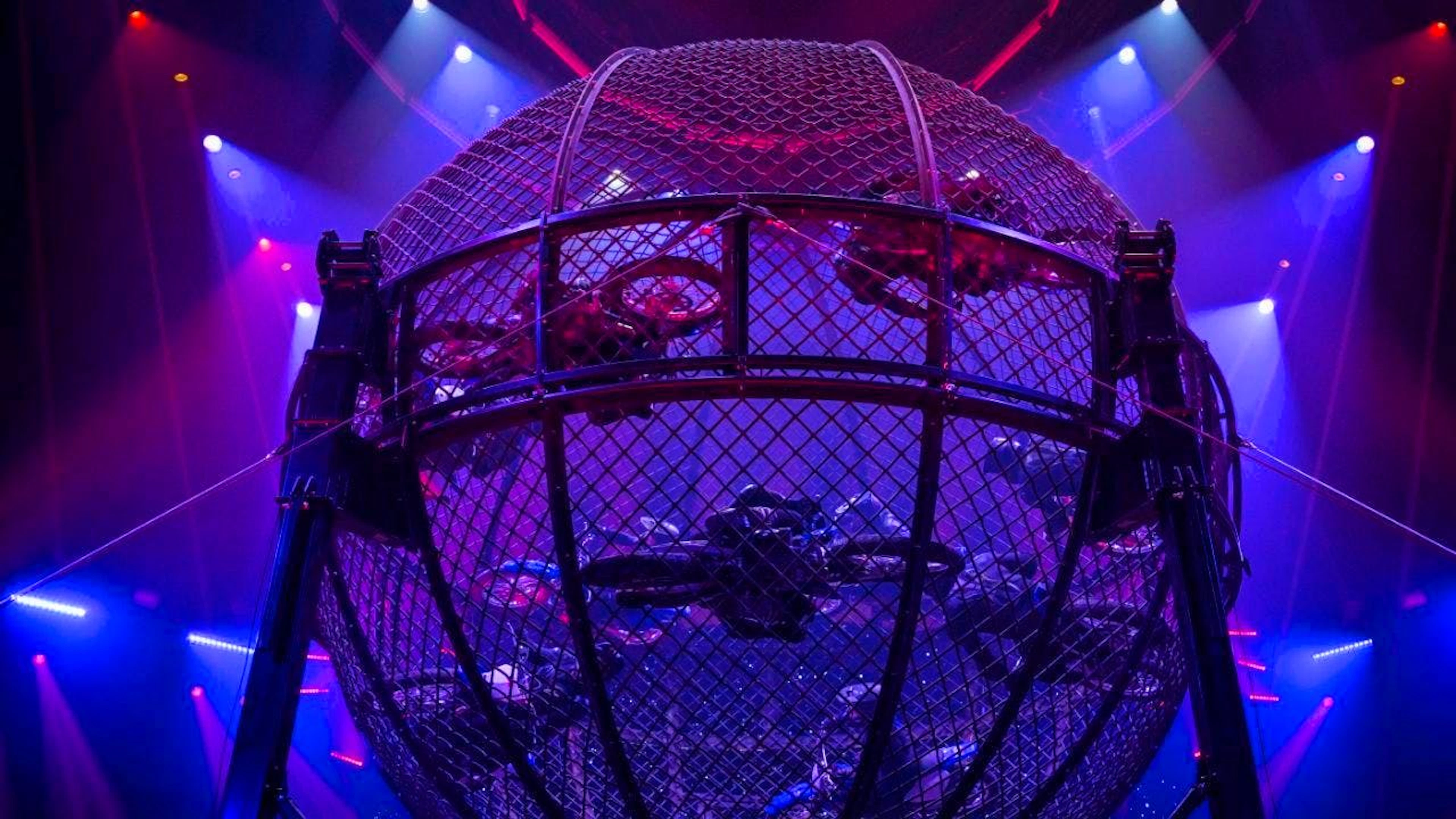 "Globe of Speed" provided action and a hard rock atmosphere.