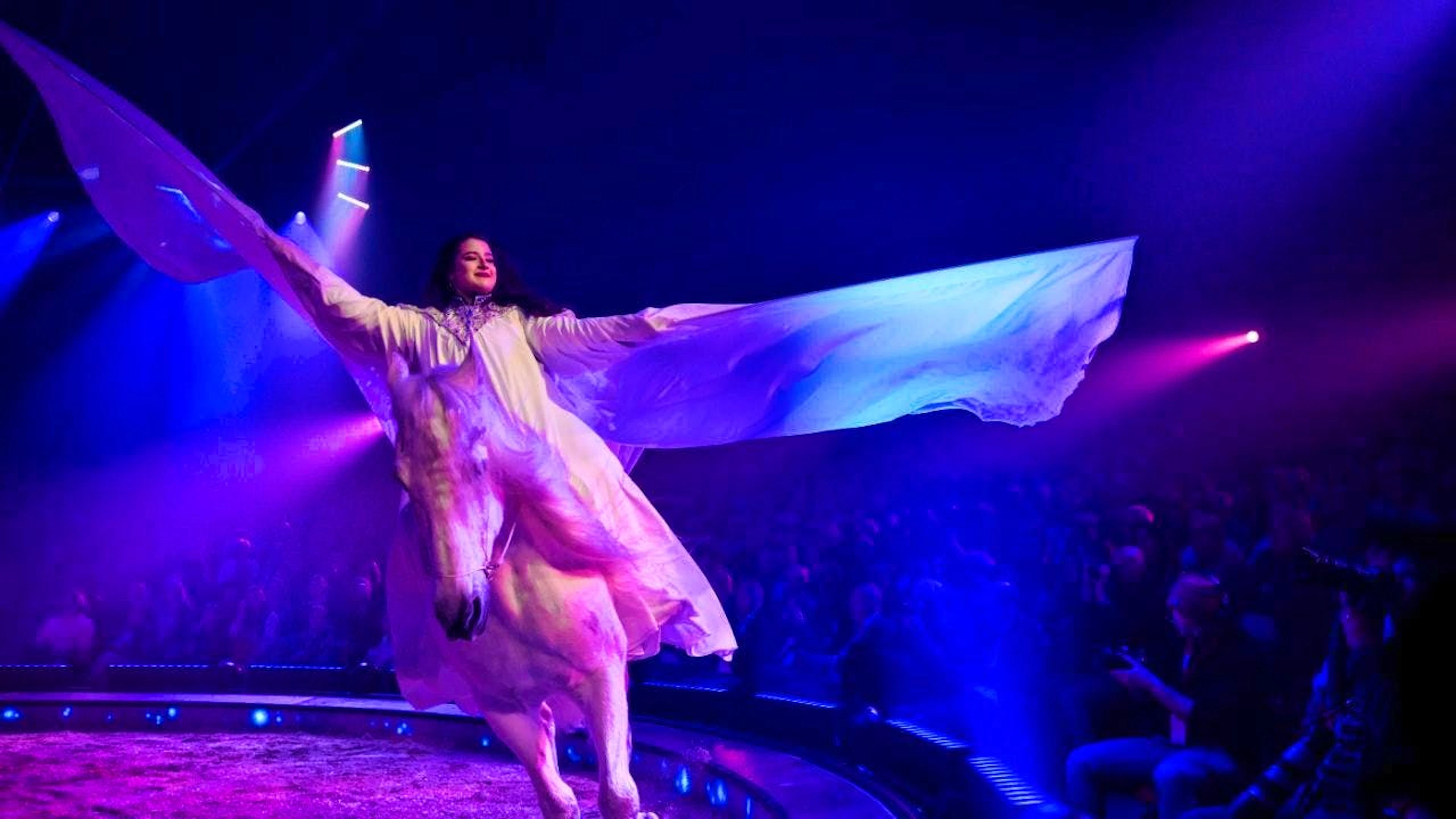Caused amazement in the audience: Chanel Marie Knie at the premiere of Circus Knie on Friday.