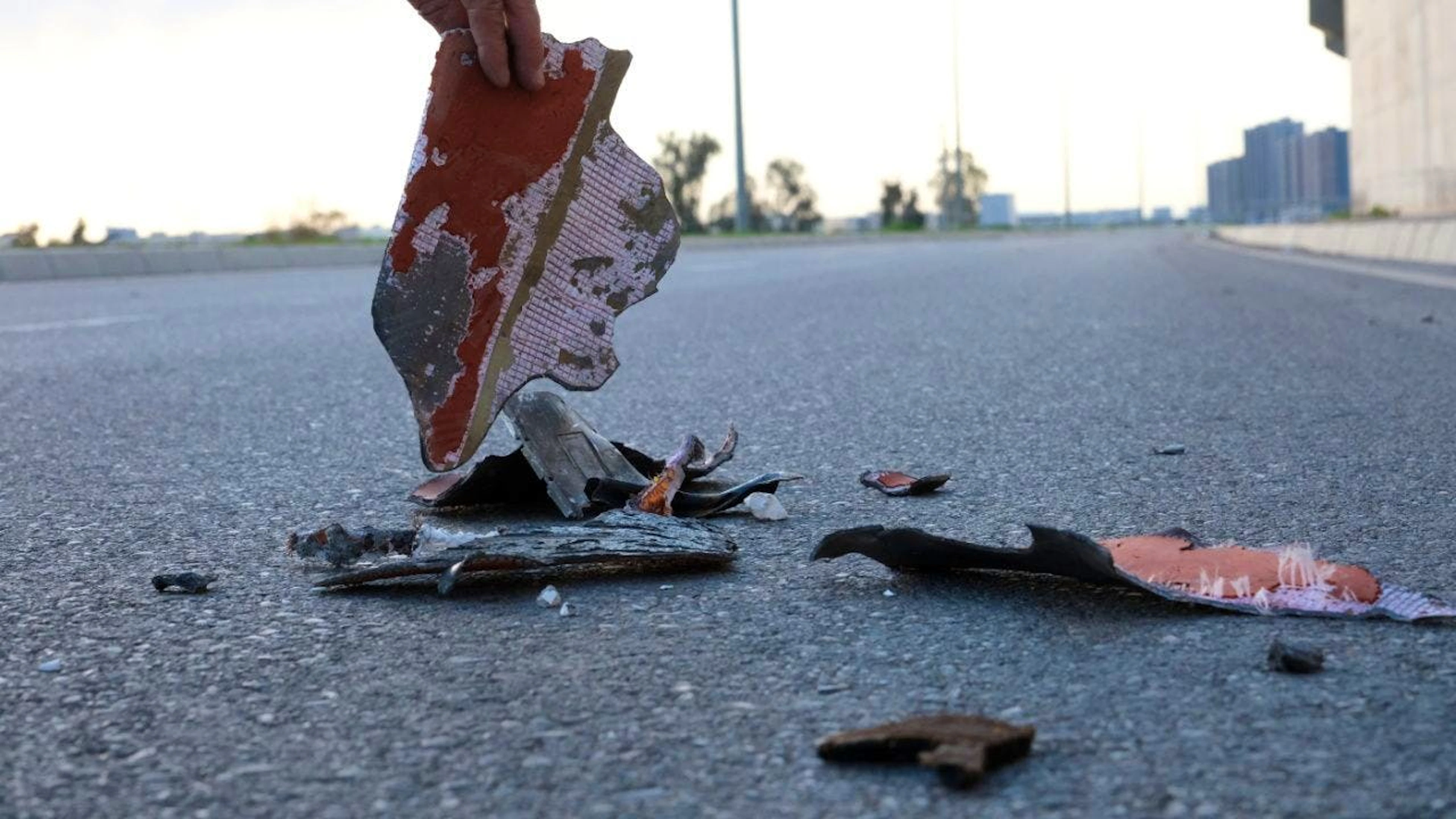 Resti di un attacco iraniano