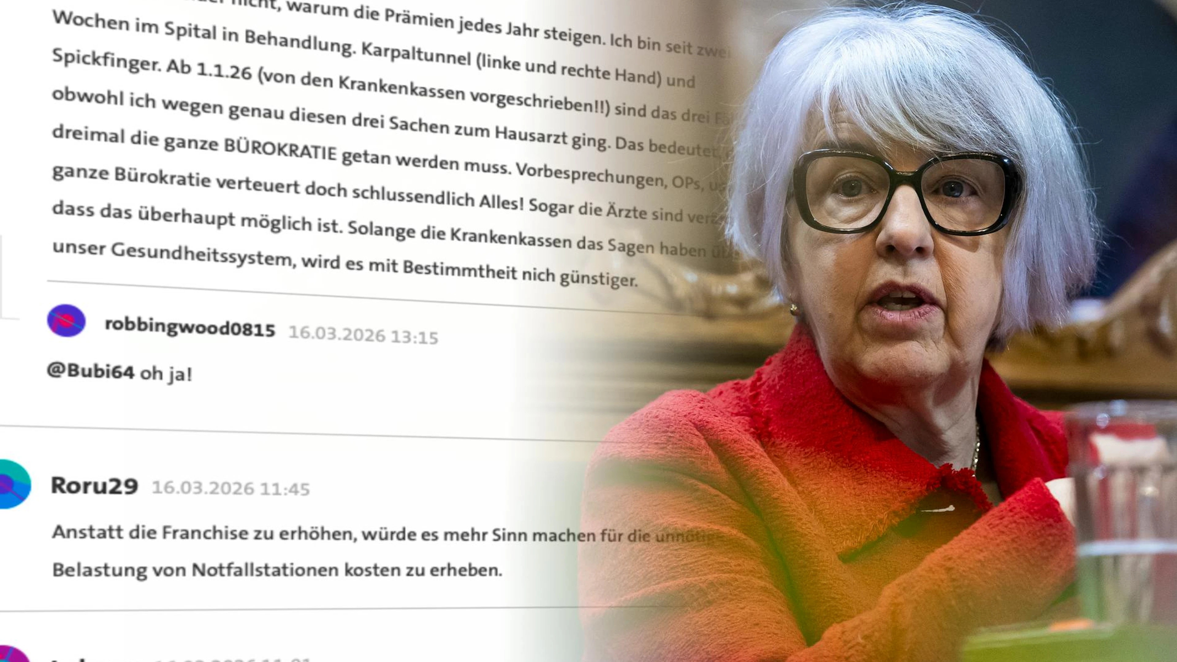 So heiss diskutieren blue News Leser die Krankenkassen-Reform des Bundes