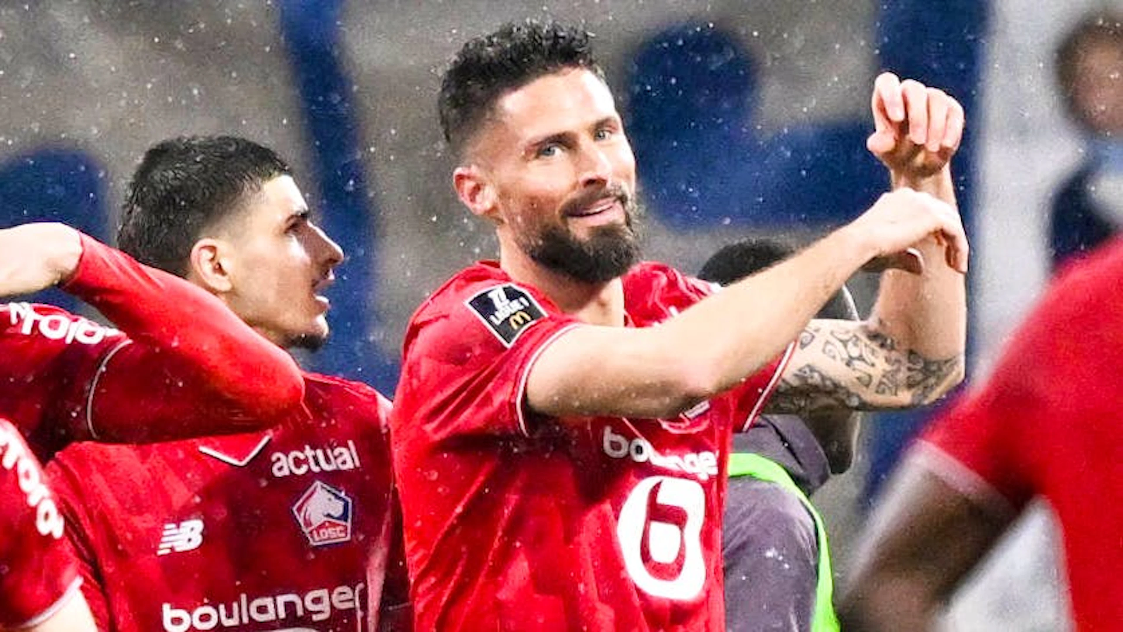 Olivier Giroud a marqué le but de la victoire de Lille à Marseille (2-1) dimanche.