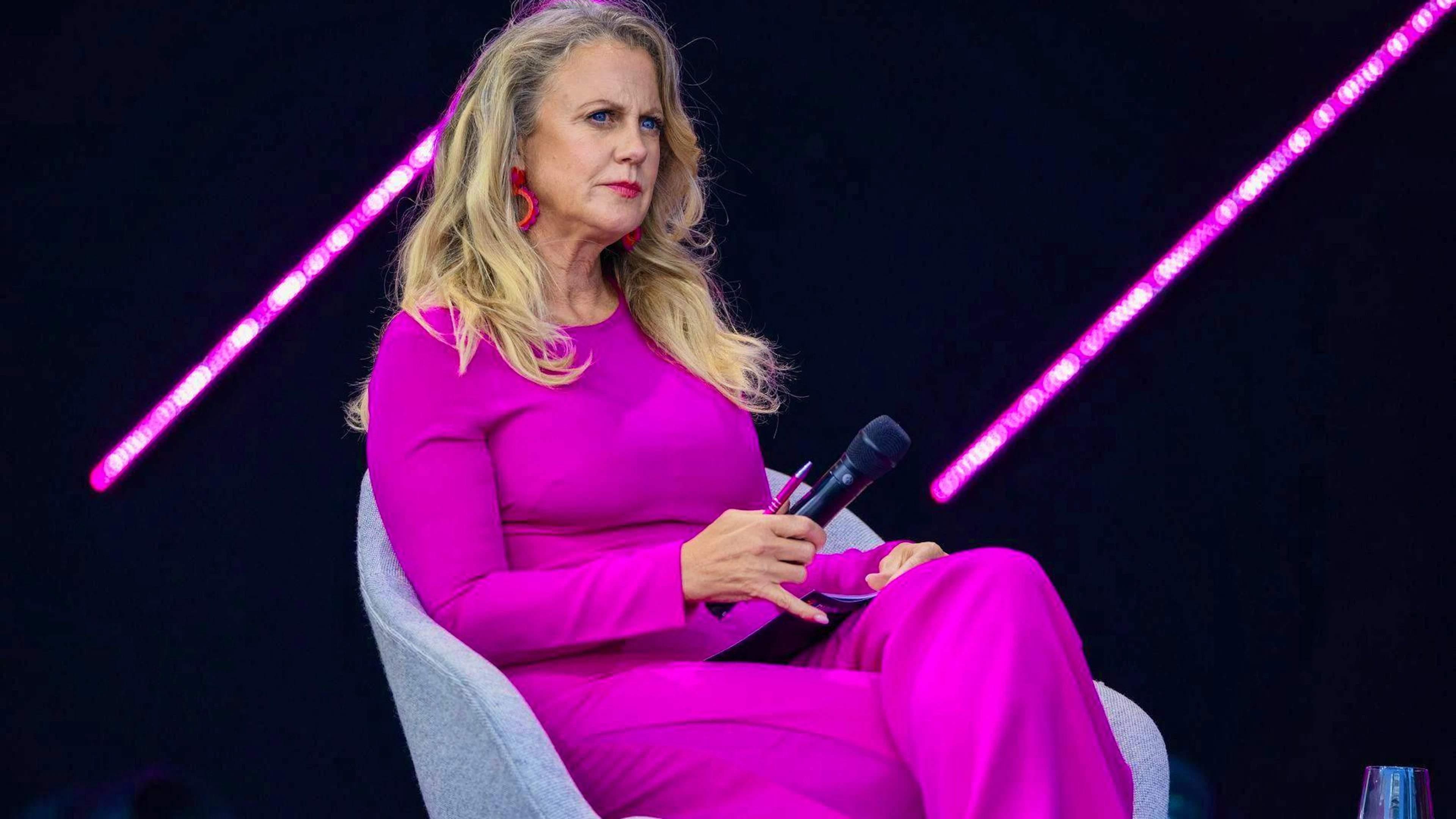 Like Beatrice Egli: Barbara Schöneberger obviously doesn't like jogging.