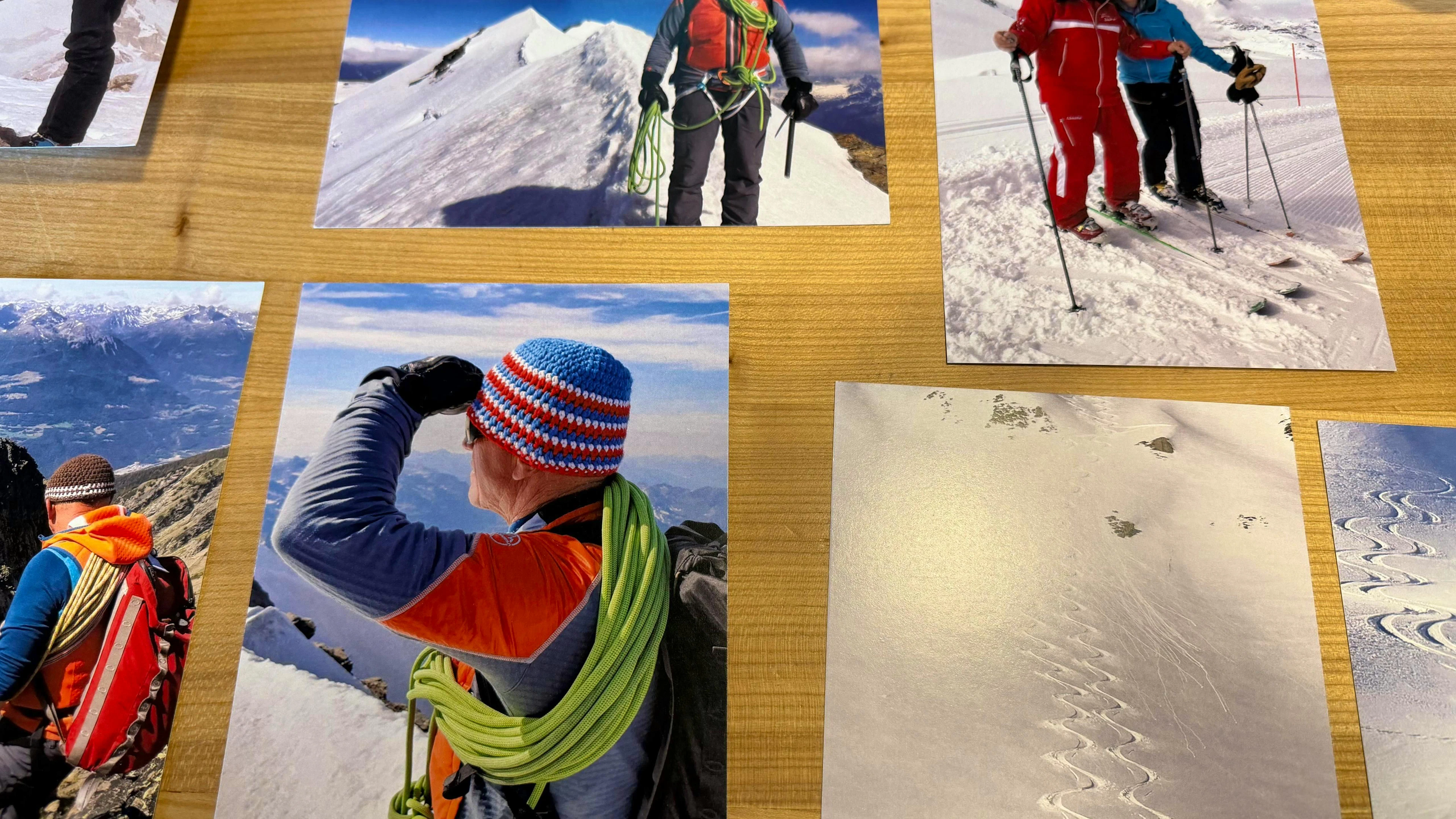 Bilder von Willy Imstepf in den Bergen und beim Sifahren.
