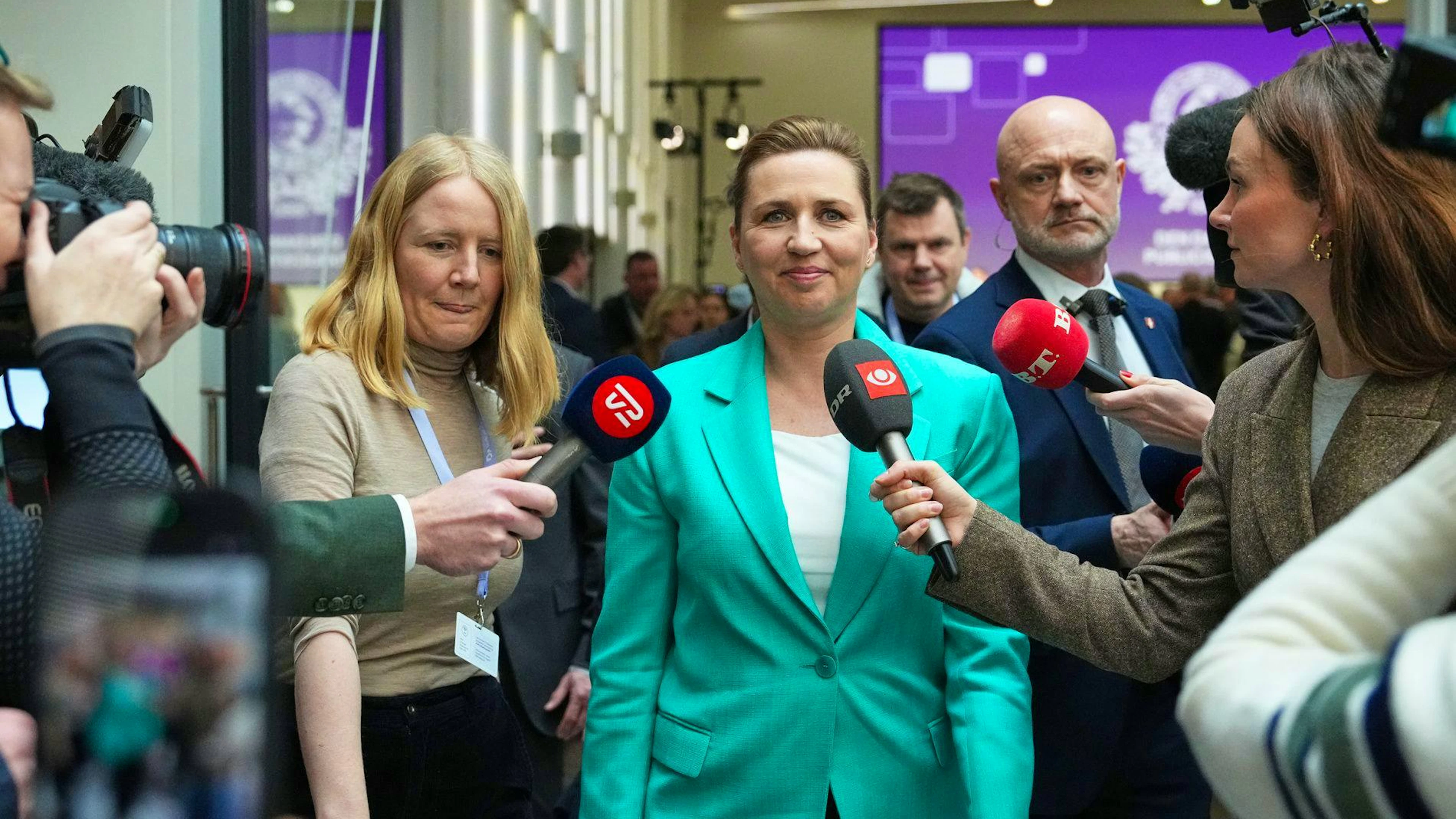 La leader dei socialdemocratici Mette Frederiksen.
