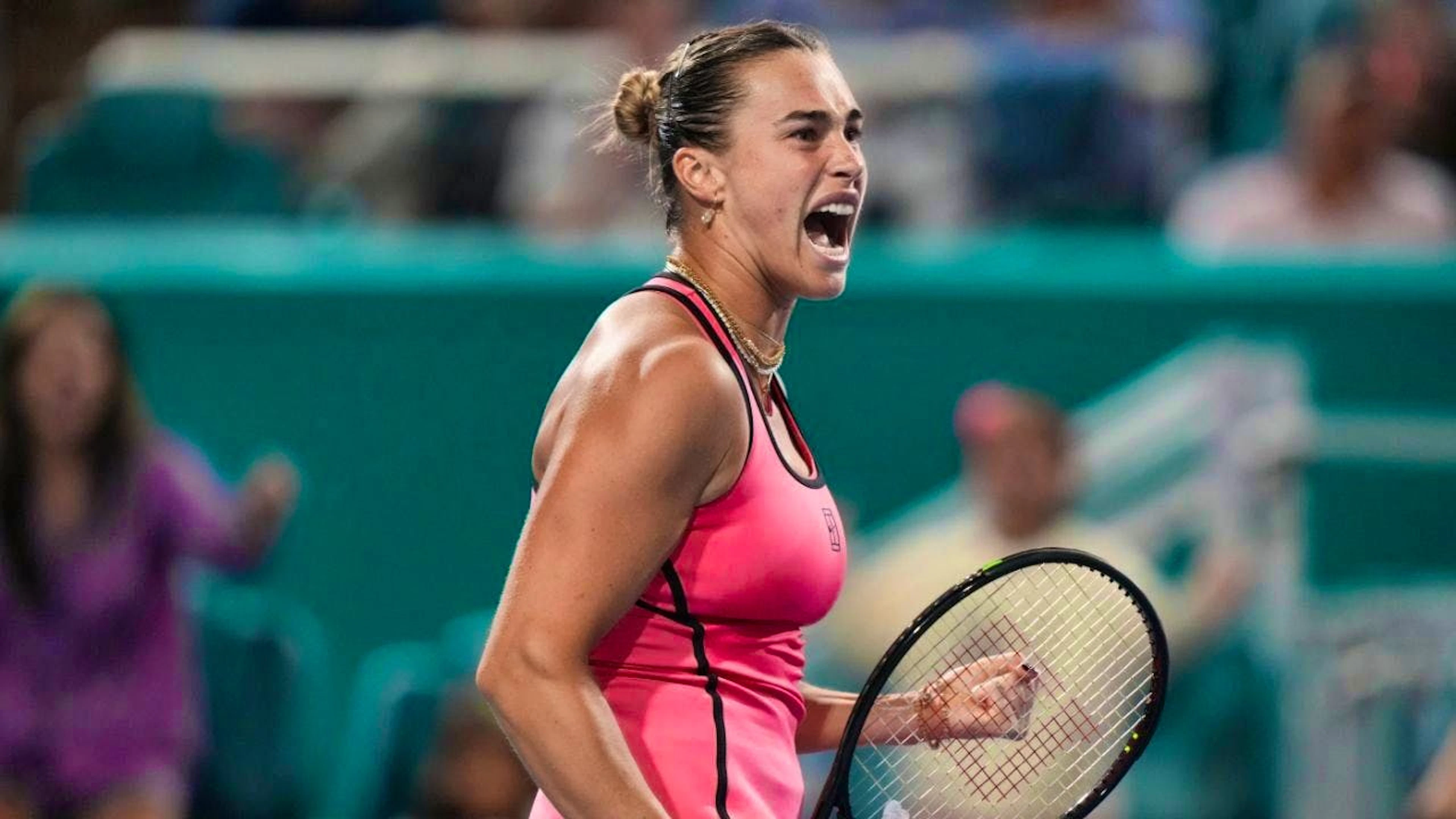 Last year's winner Aryna Sabalenka reaches the final again in Miami