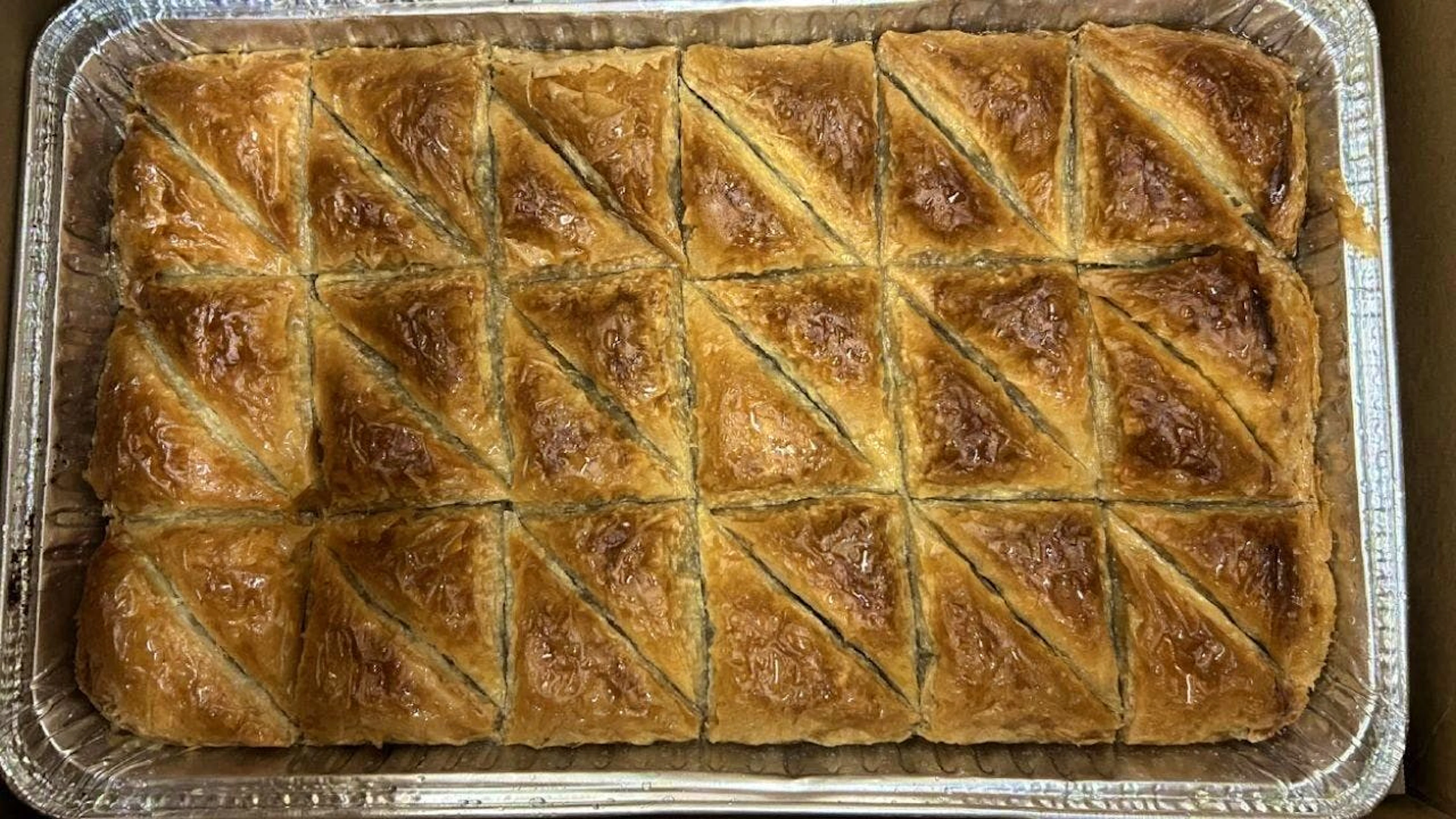 The majority of the baked goods were baklava.