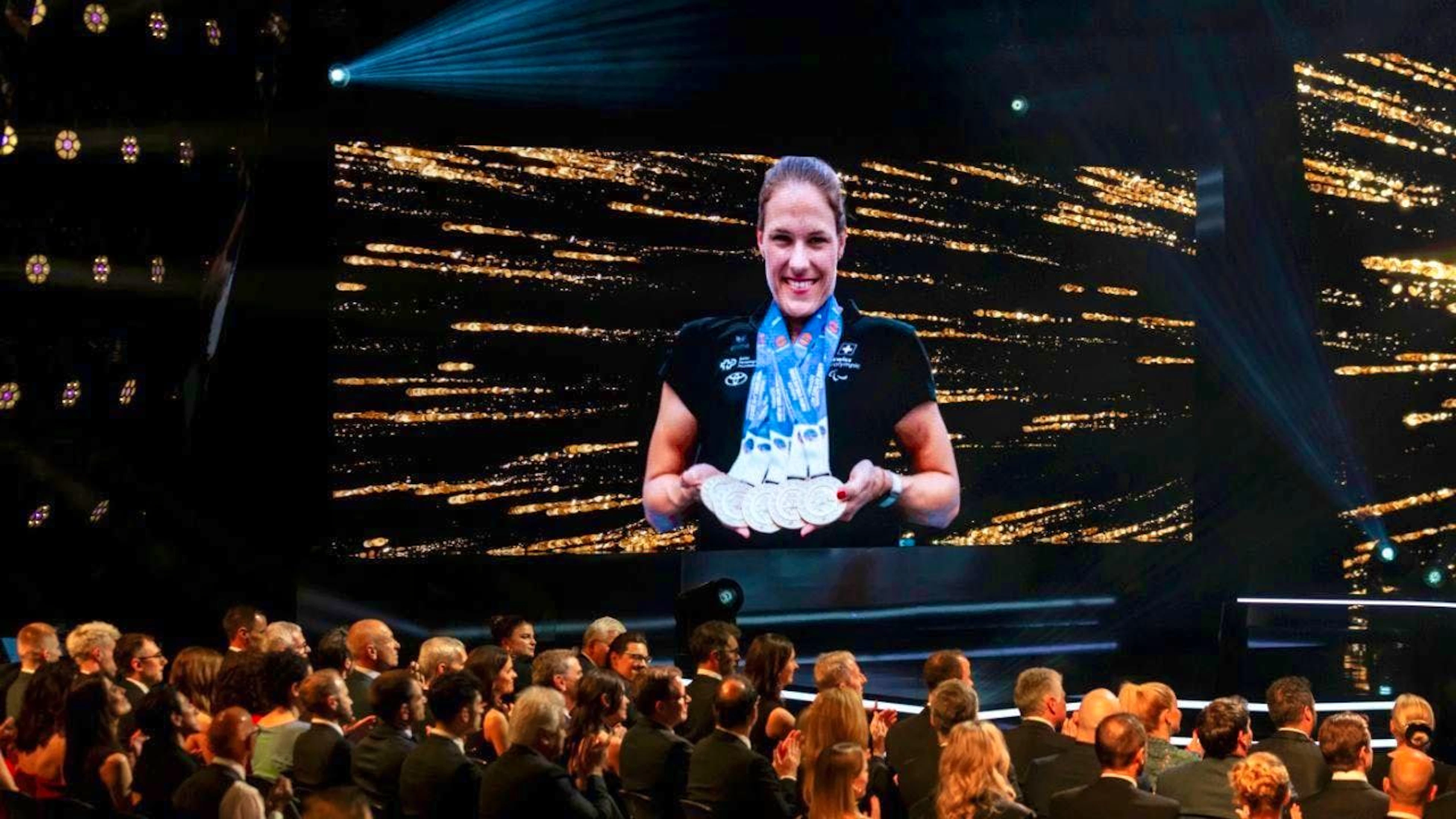 Connected from the training camp: Catherine Debrunner, now two-time Paralympic Athlete of the Year.