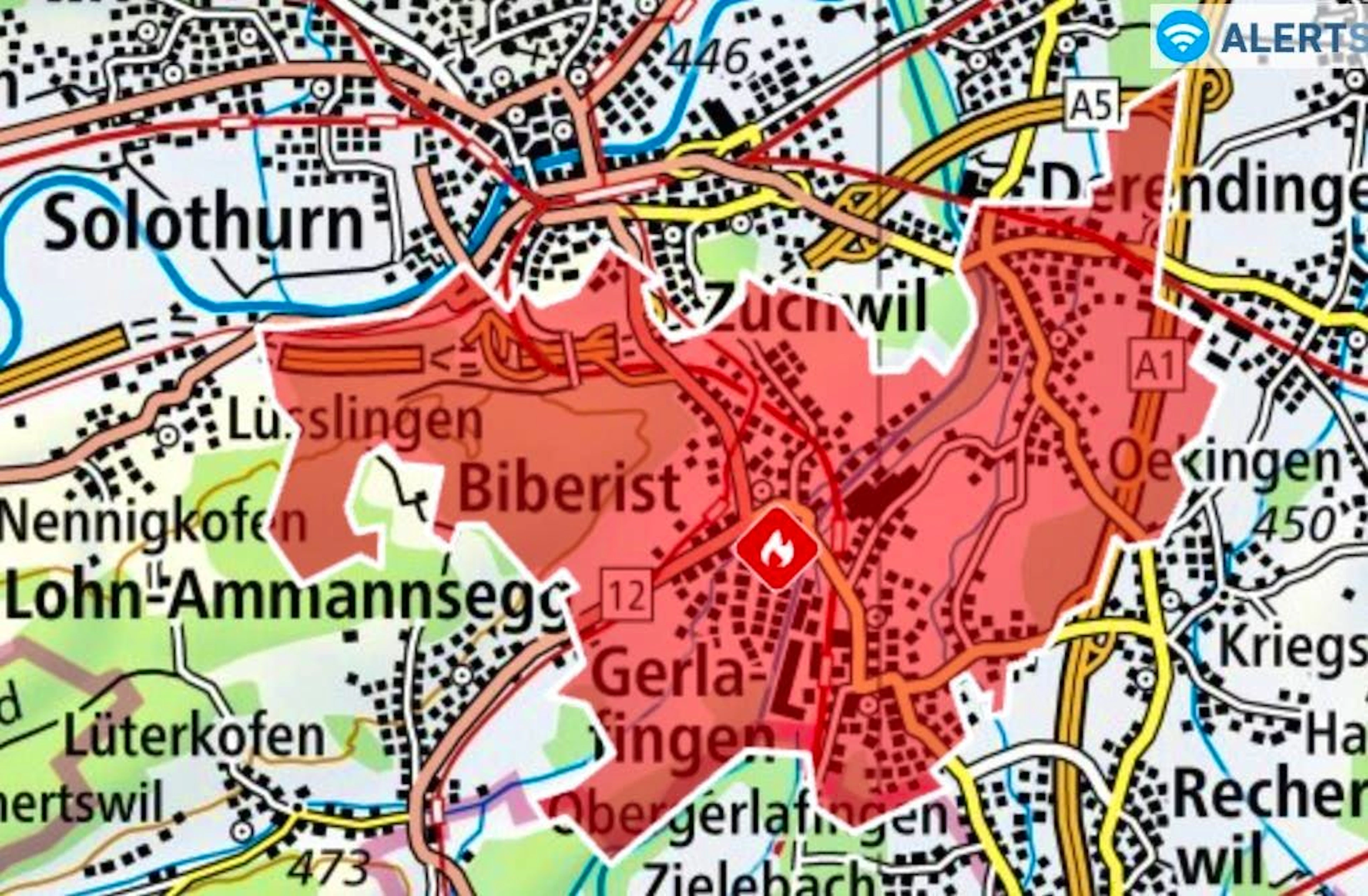 The fire affected several municipalities.