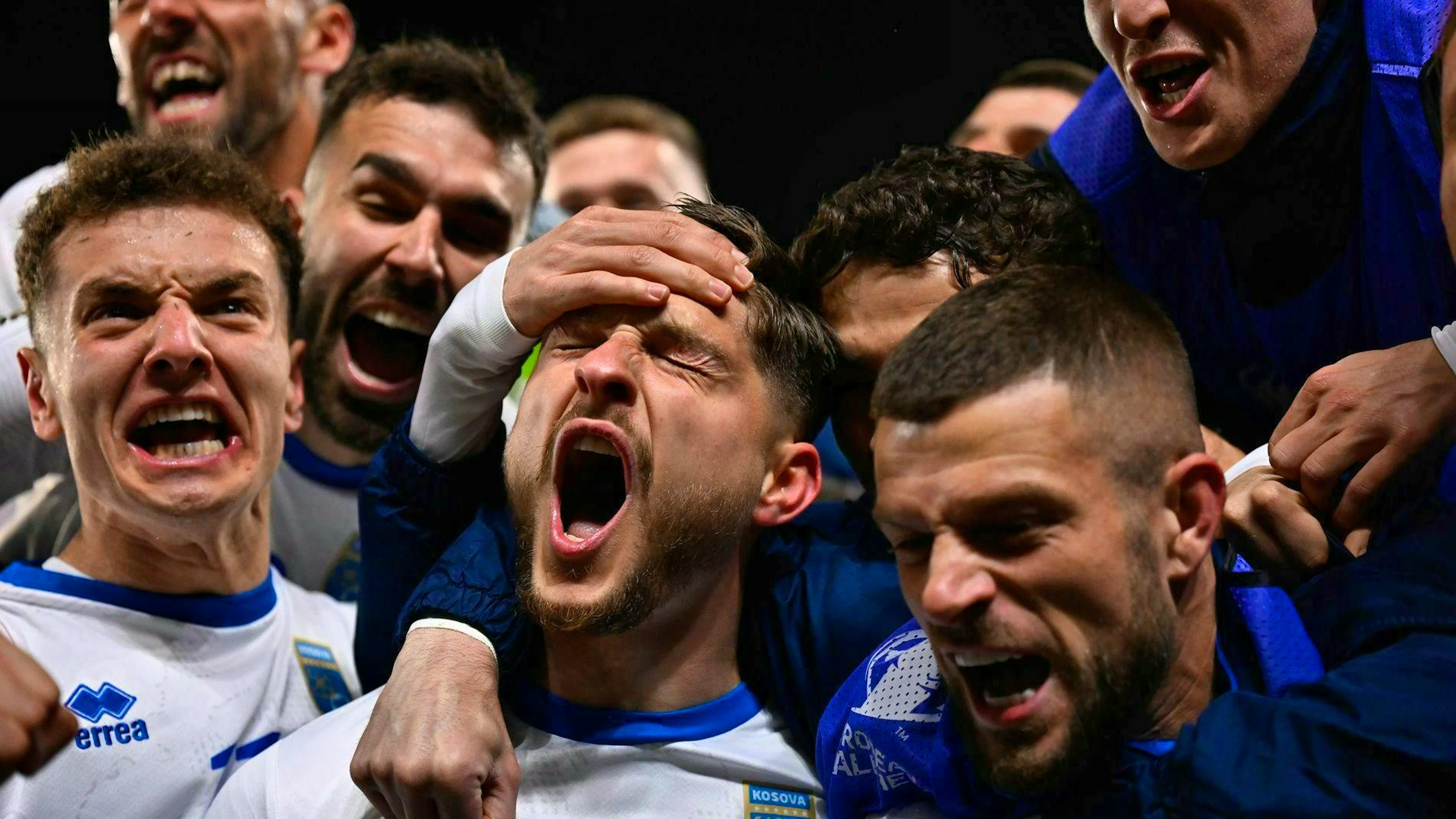 Much jubilation among the Kosovars - will they qualify for their first World Cup finals?