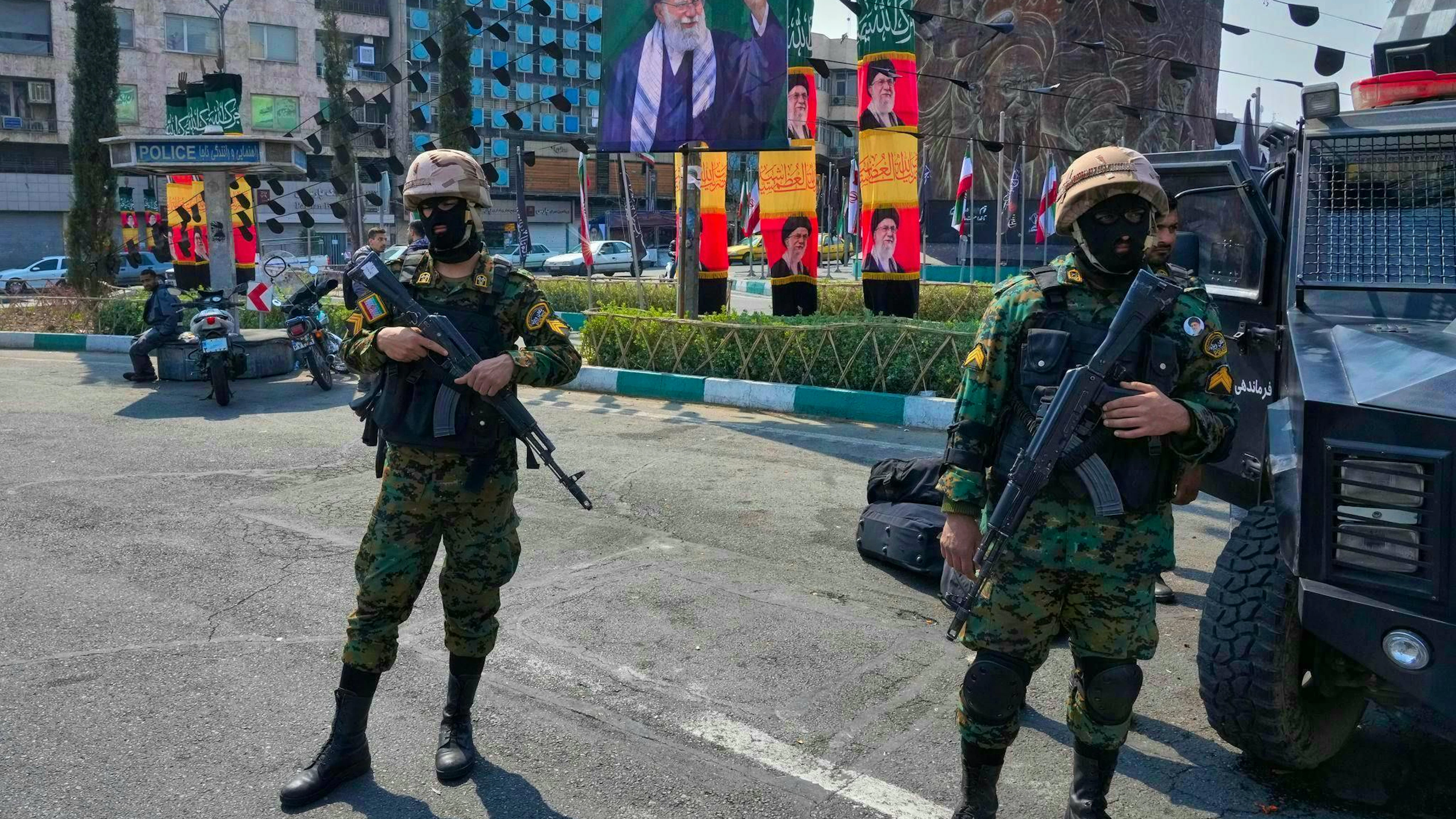 Security forces have significantly increased their presence since the beginning of the war. (archive image)