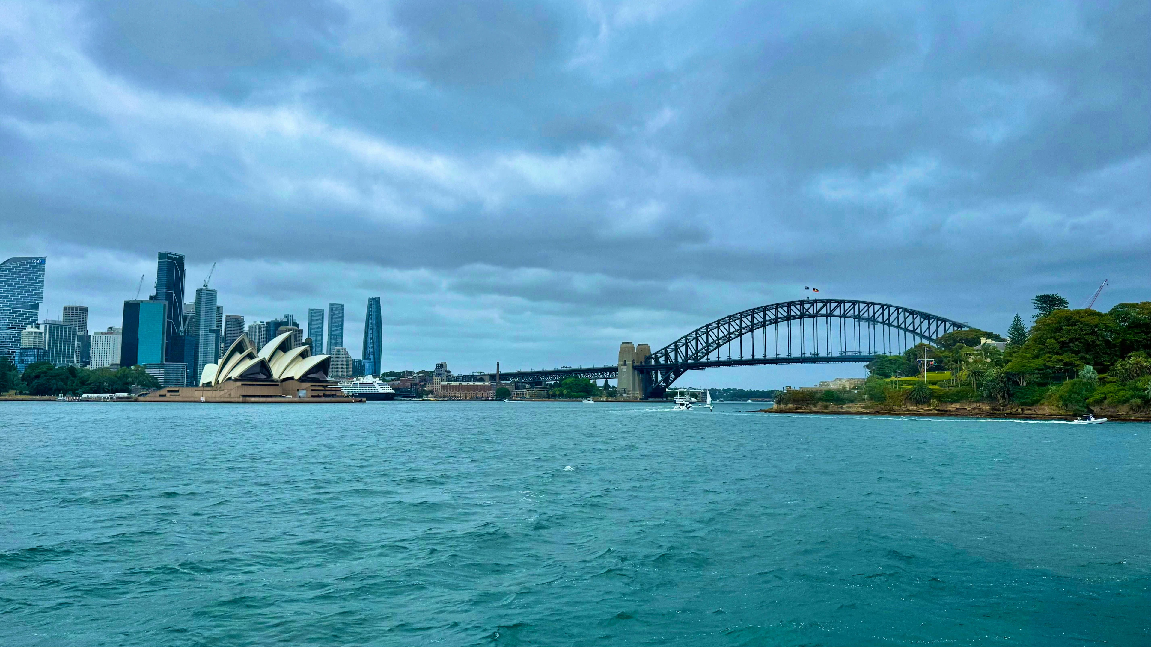 View from the ferry in Sydney.