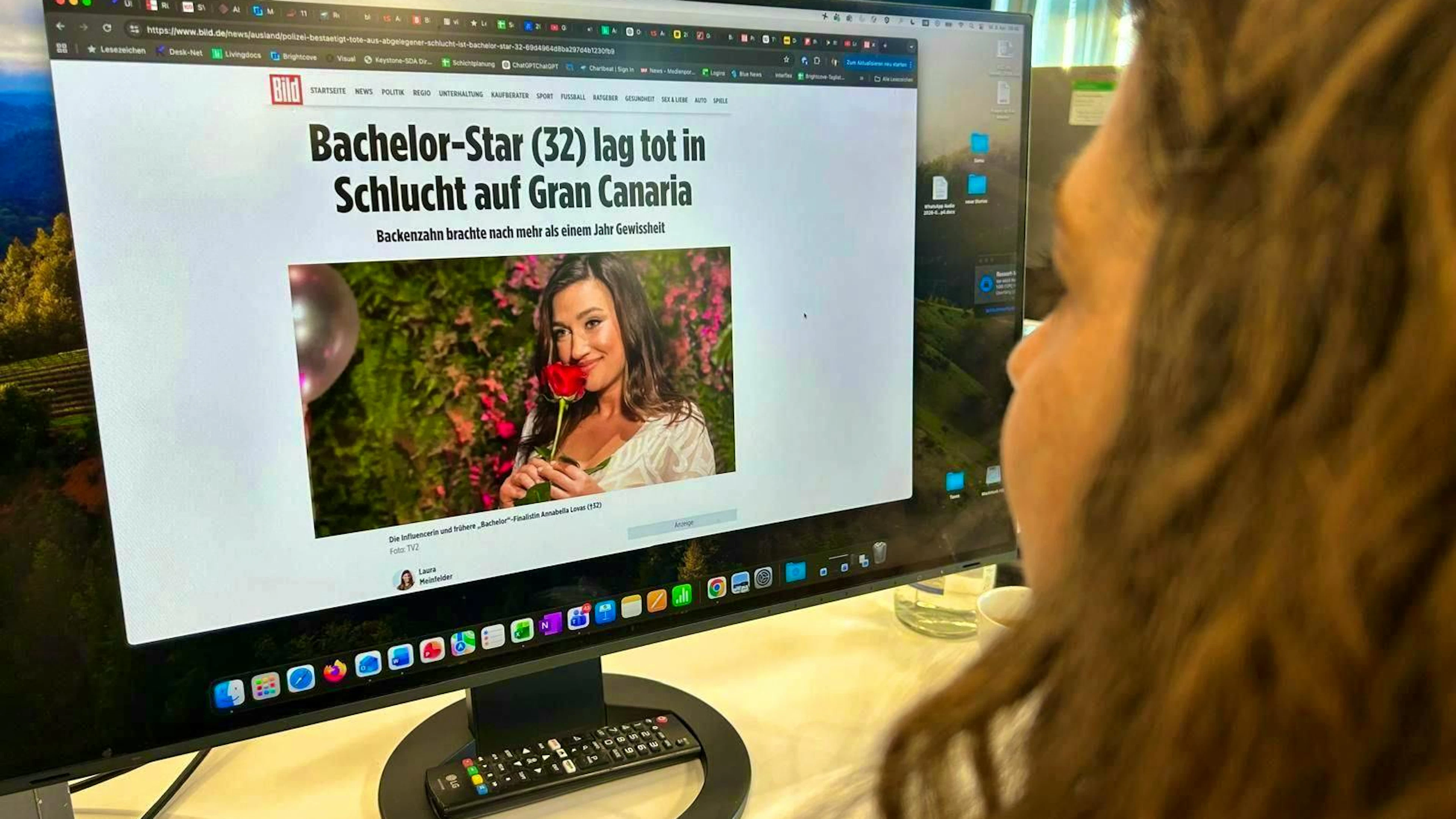 Various media outlets are reporting on the mysterious death of "Bachelor" contestant Annabella Lovas from Hungary.