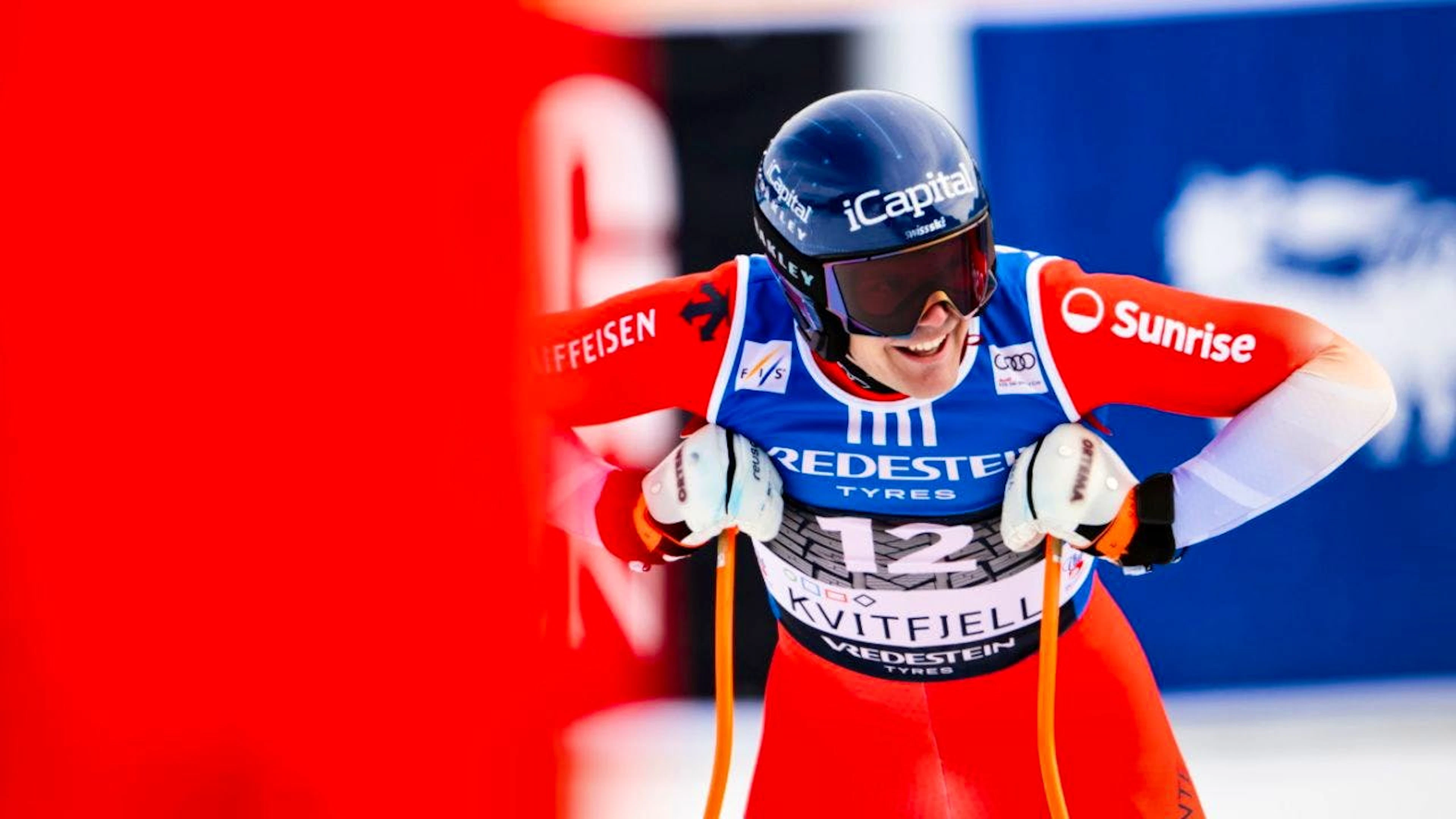 Stefan Rogentin schwang vor dem Ziel ab und klassierte sich 25 Hundertstel hinter Sandro Manser