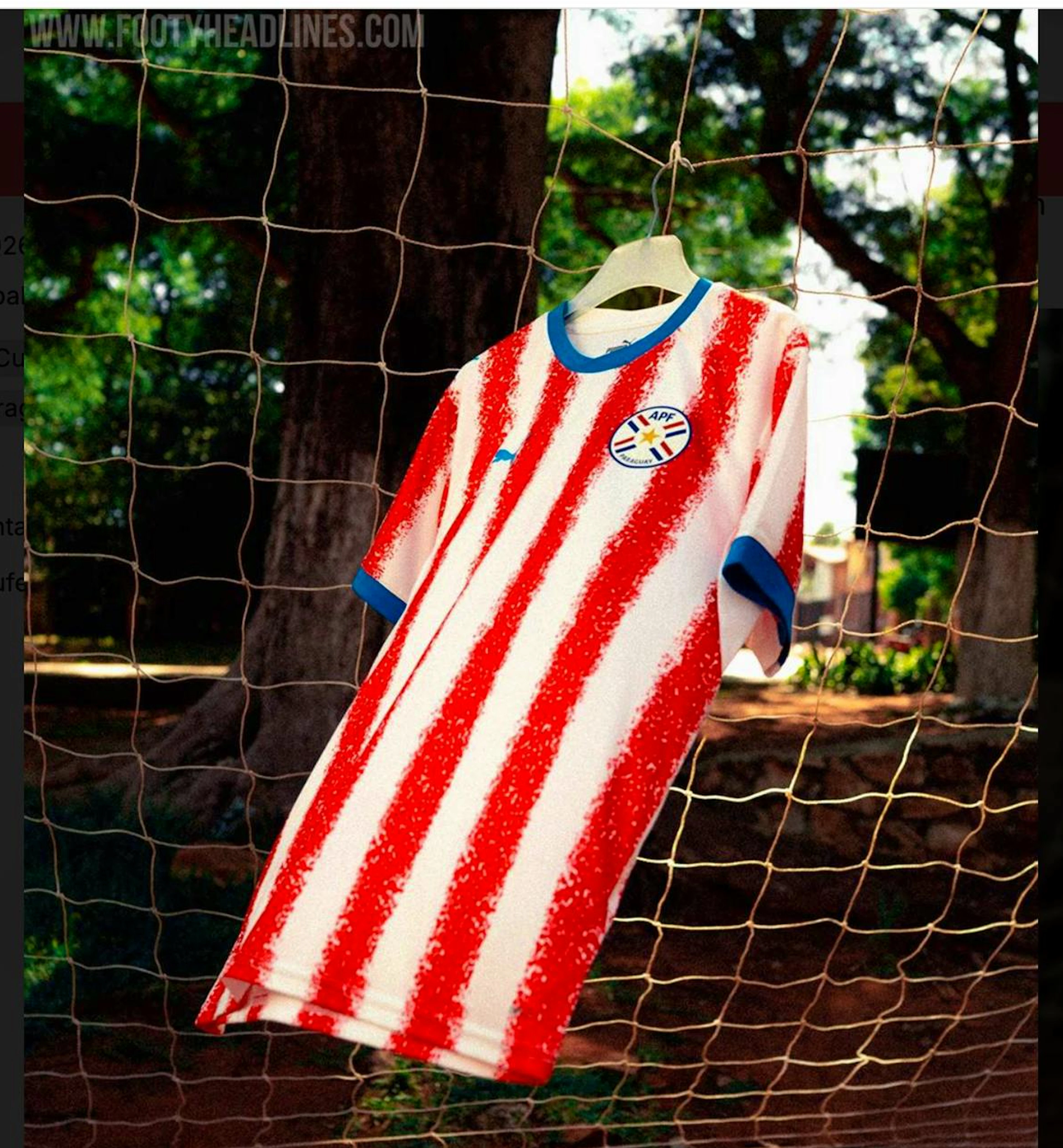 Das Heimtrikot von Paraguay.