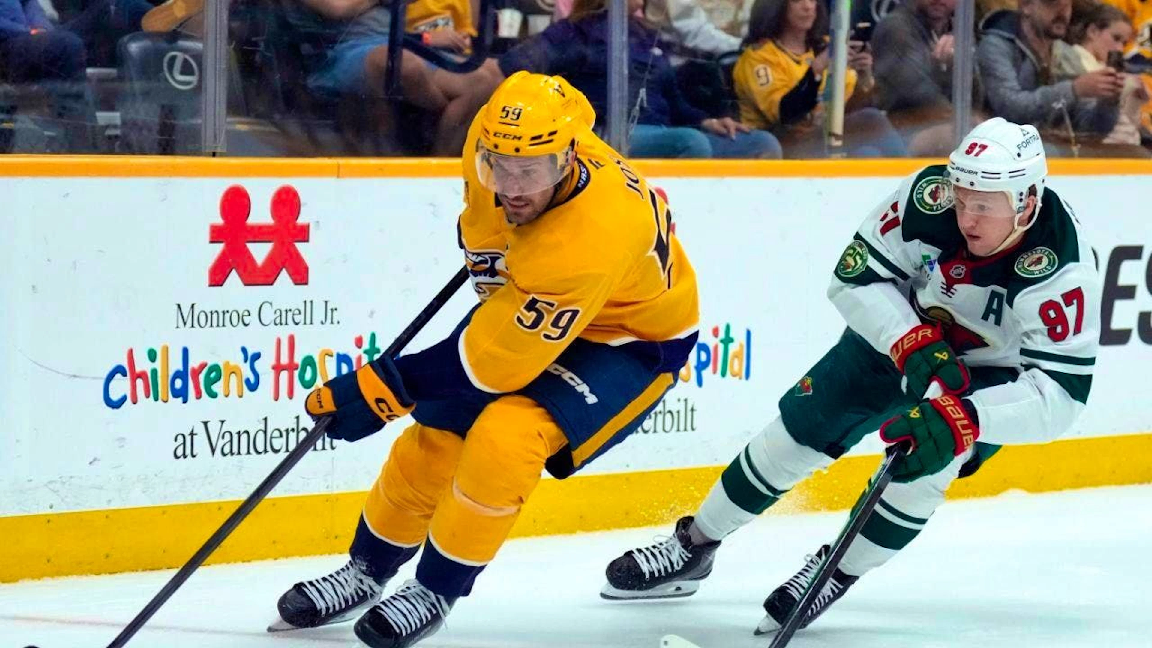 Roman Josi was available again for the Nashville Predators