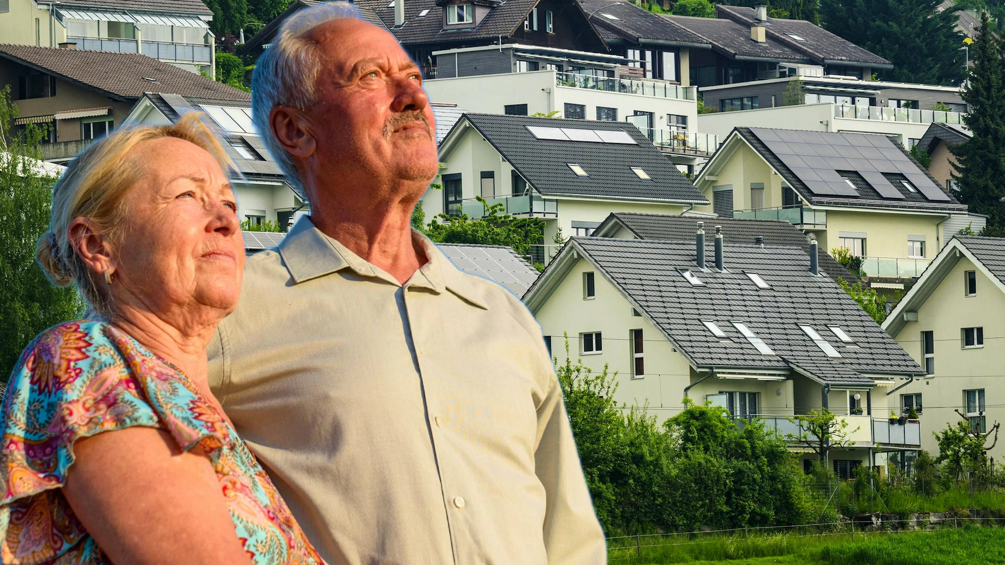 Laut einer Studie sind rund 300'000 Einfamilienhäuser in der Schweiz unterbelegt.