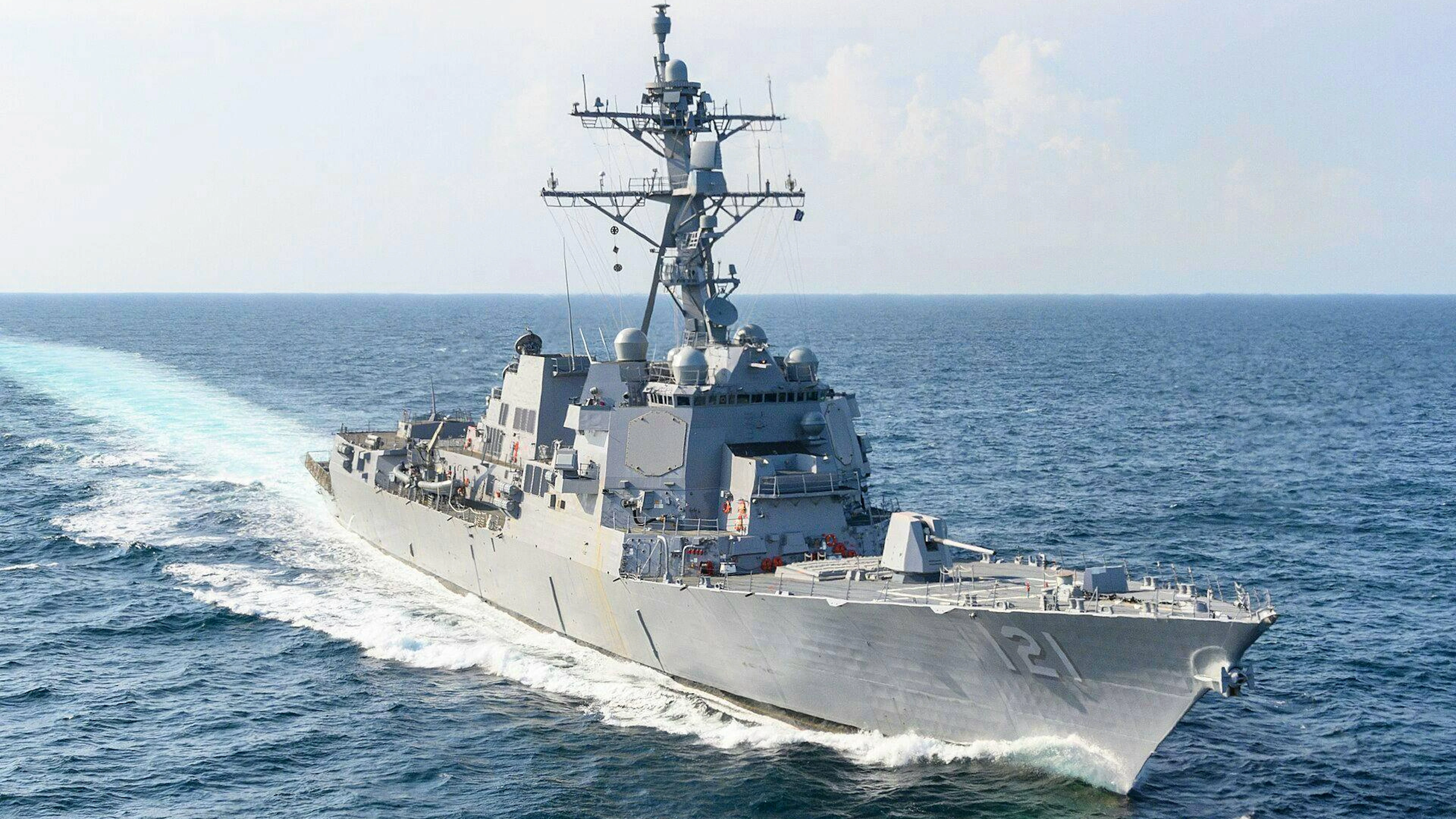 Die USS Frank E. Petersen Jr. im August 2021 im Golf von Mexiko.